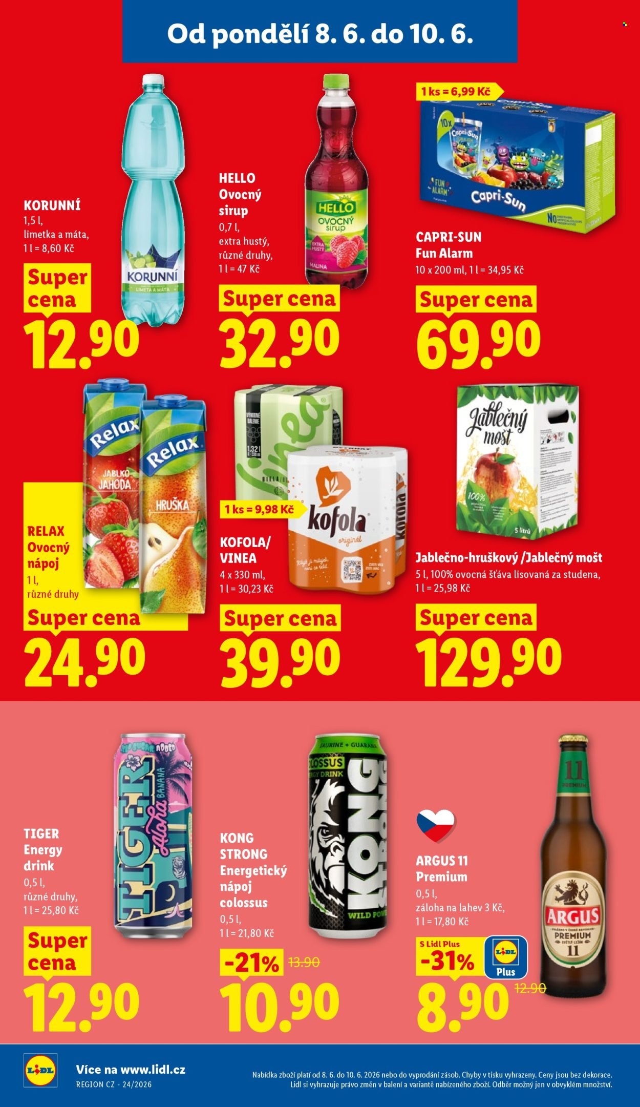 LIDL leták - Od pondělí 8.6.2026