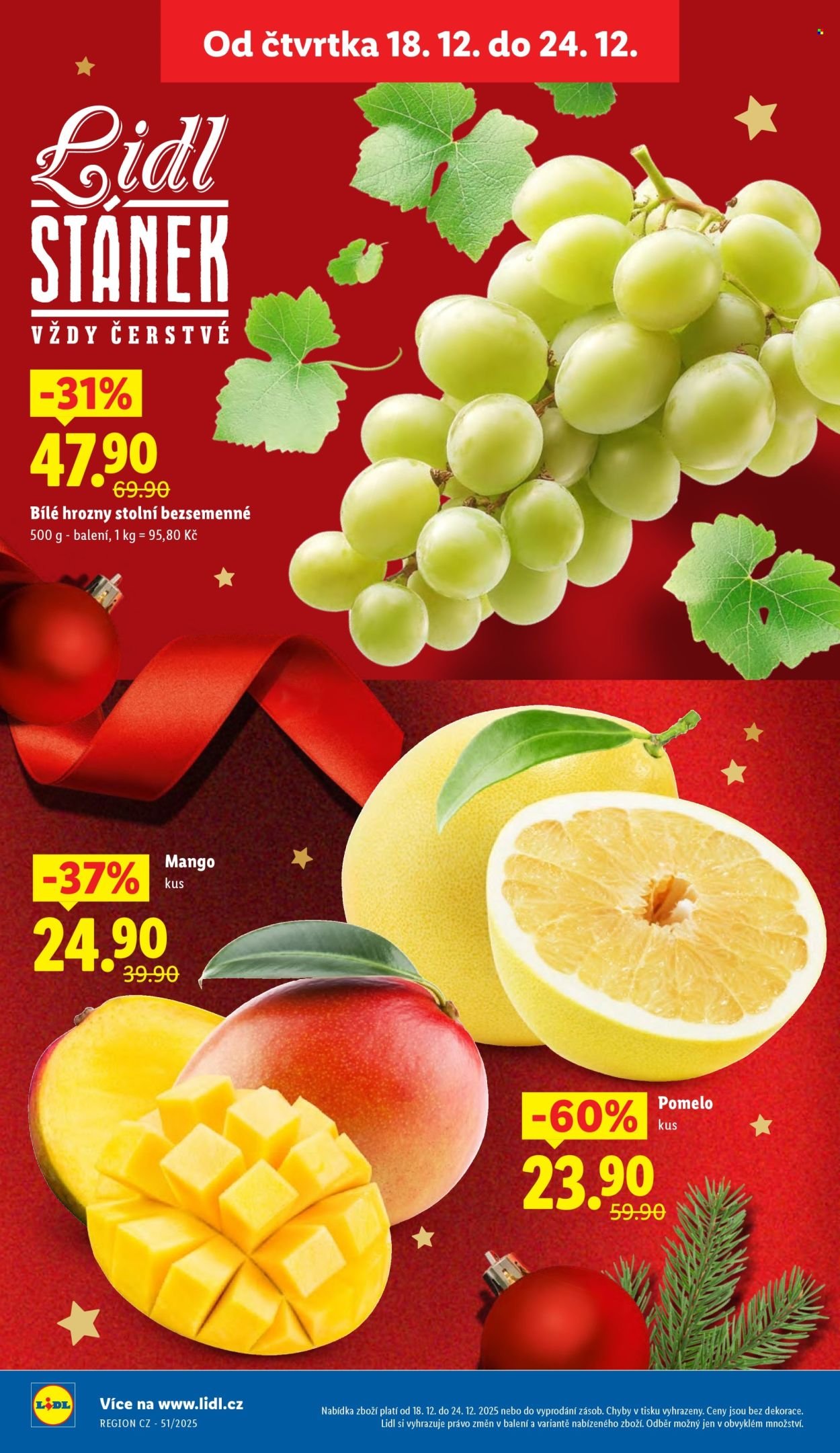 LIDL leták - Od čtvrtka 18.12.2025 (2025-12-18 - 2025-12-21)