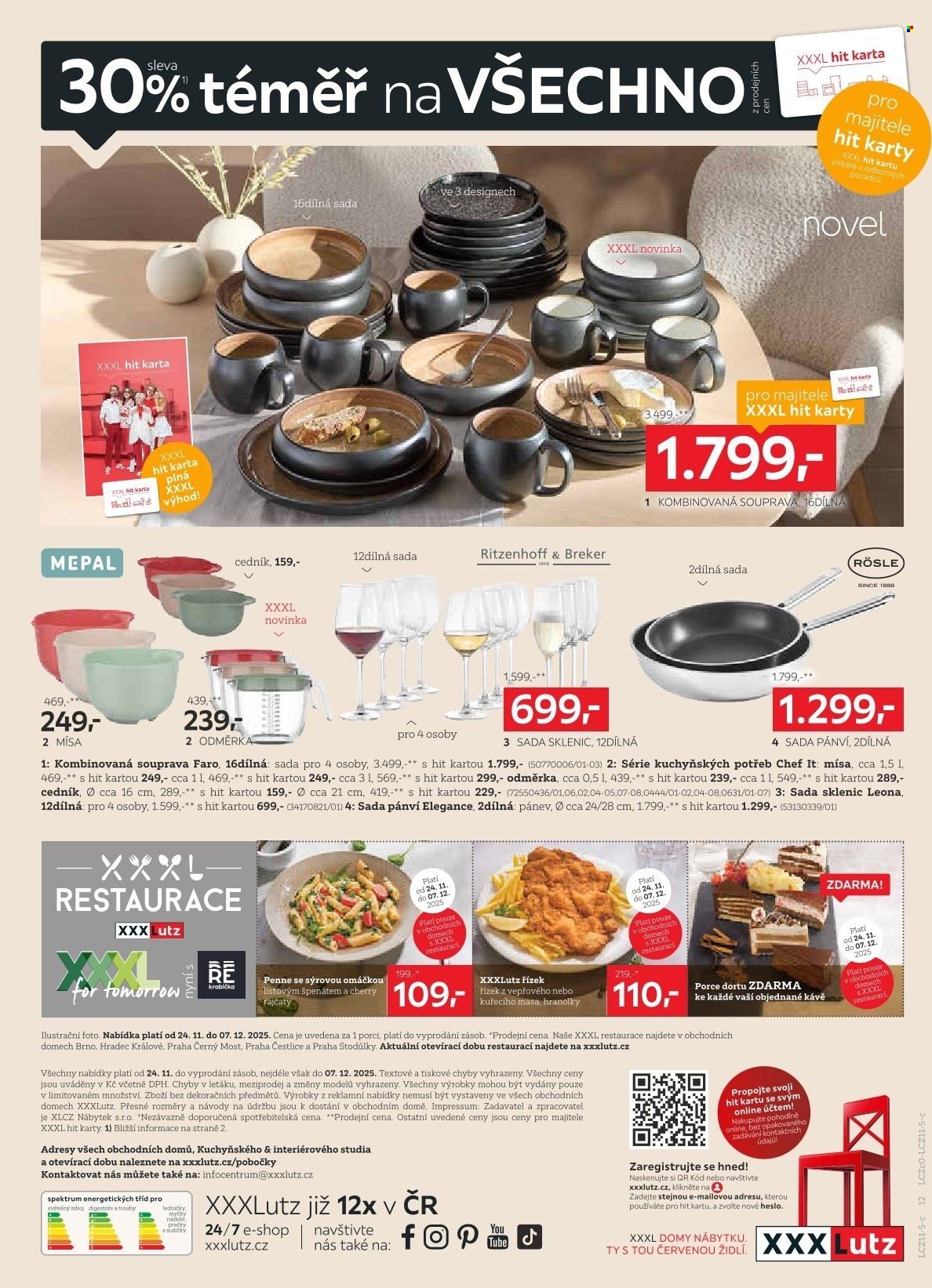XXXLUTZ leták - Sleva 30 % na téměř vše (2025-11-24 - 2025-12-07)