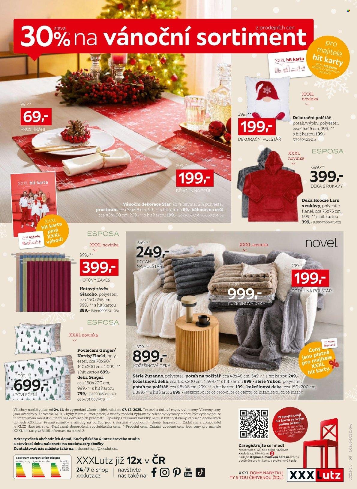 XXXLUTZ leták - Sleva 30 % na téměř vše (2025-11-24 - 2025-12-07)