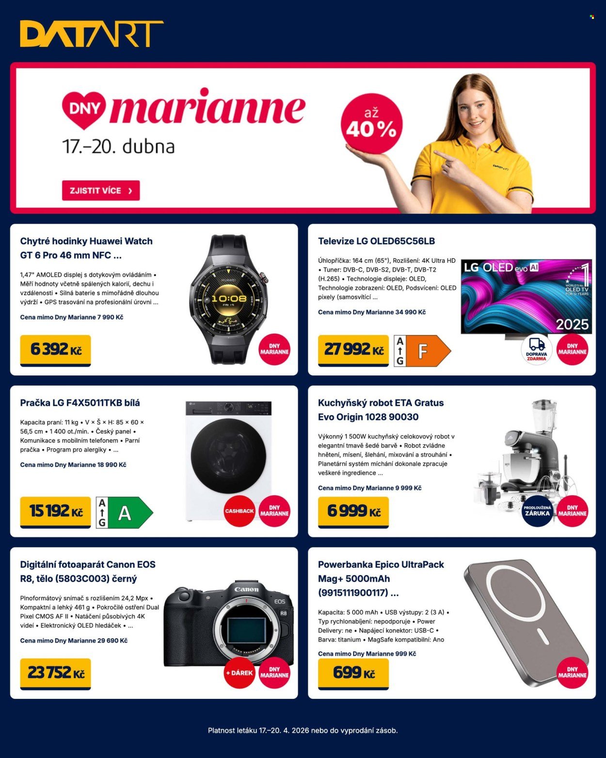 DATART leták - Dny Marianne (2026-04-17 - 2026-04-20)