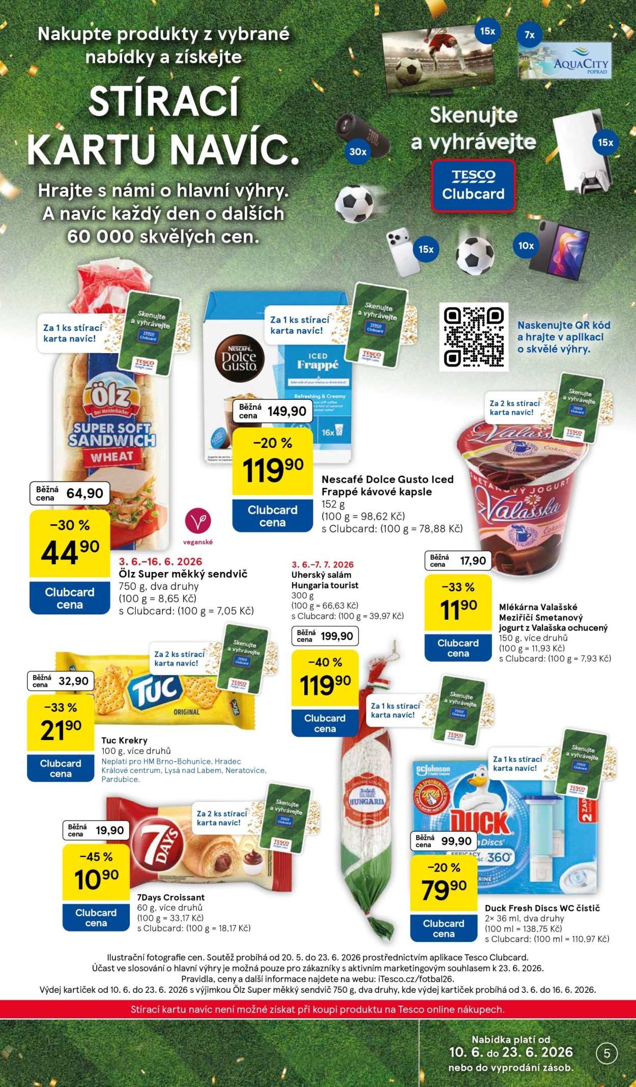 TESCO leták - Vaše šance skórovat