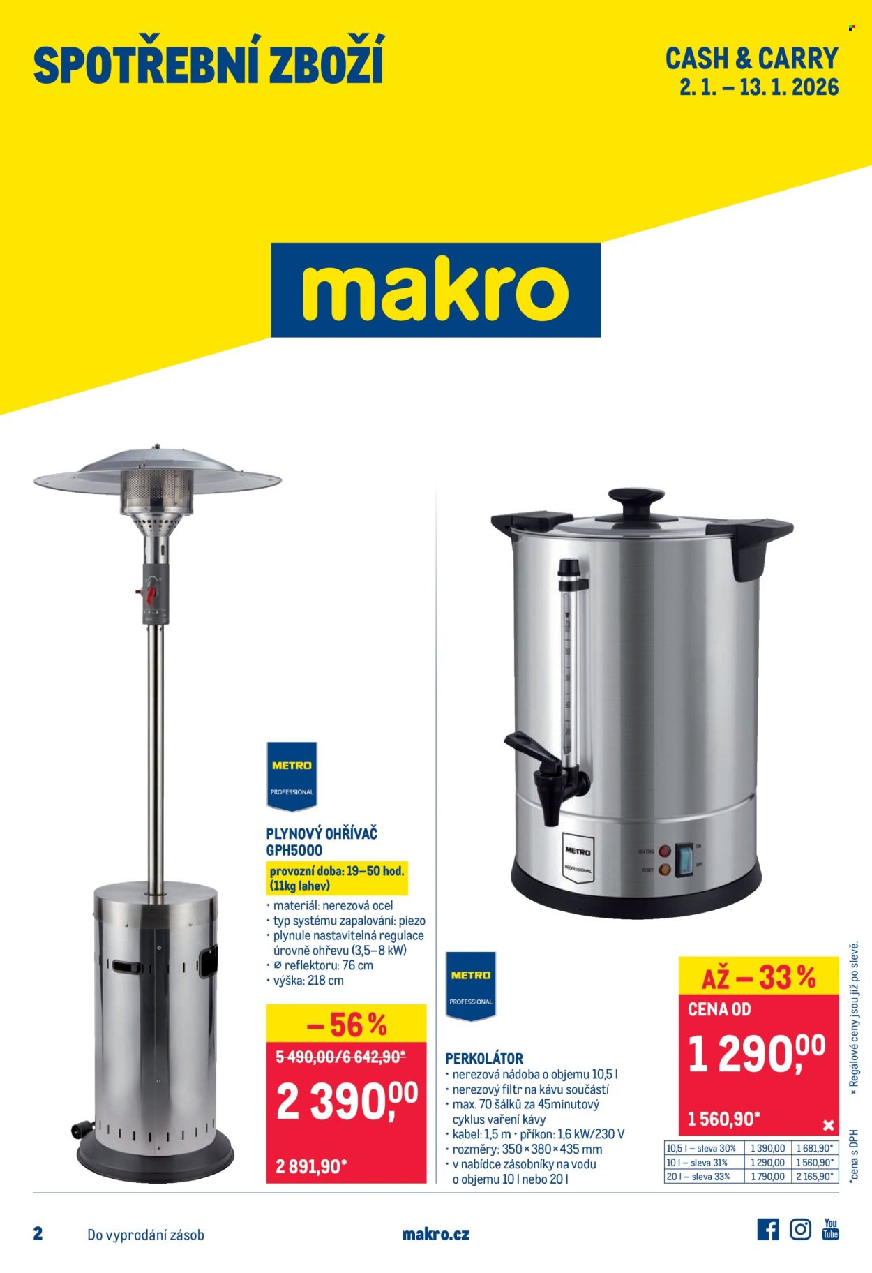 MAKRO leták - Spotřební zboží (2026-01-02 - 2026-01-13)