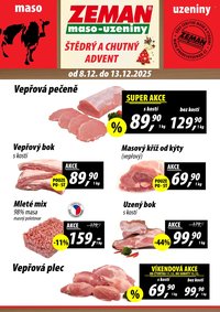 ZEMAN MASO-UZENINY leták - Od pondělí 8.12.2025 (2025-12-08 - 2025-12-13)