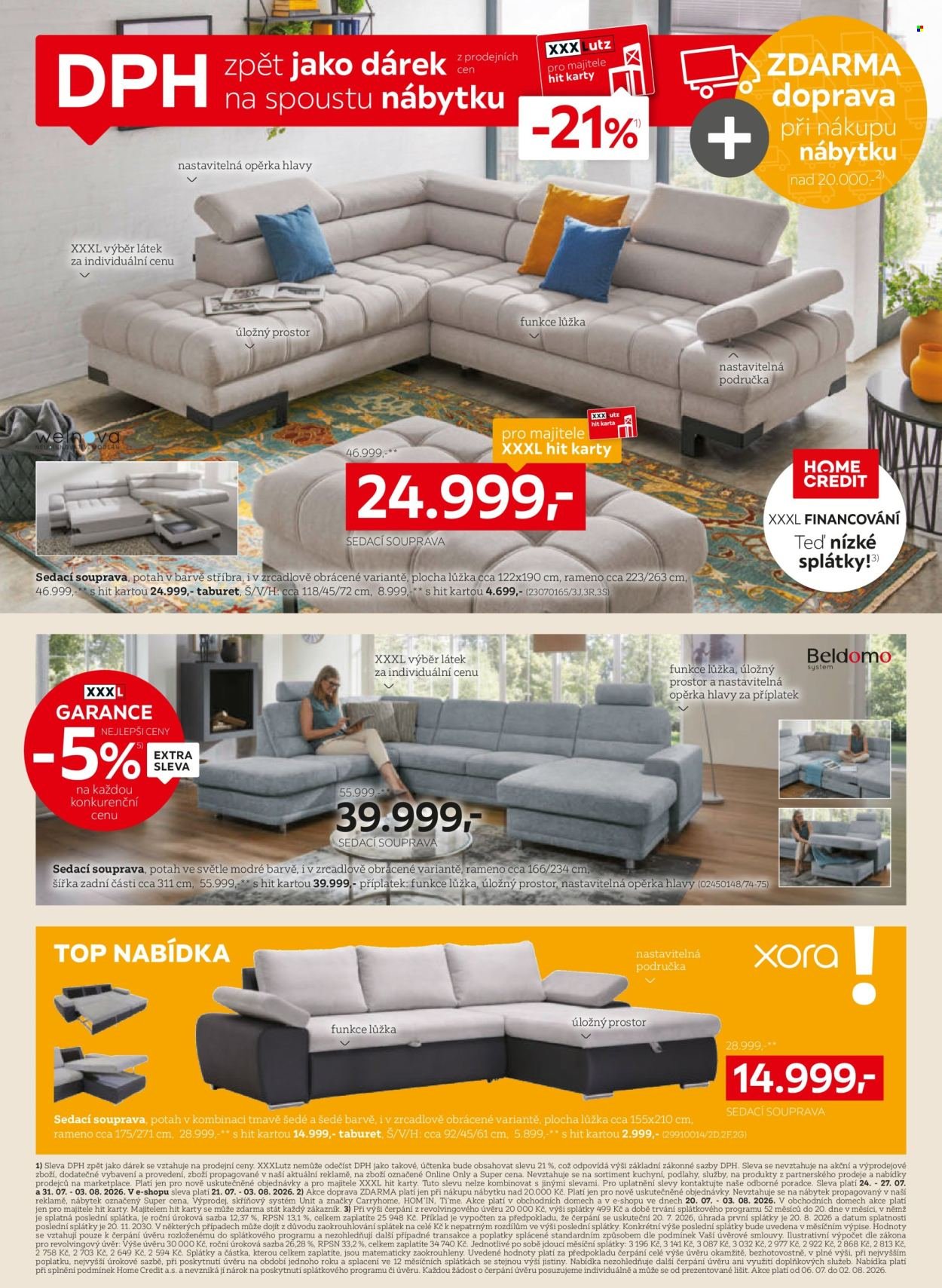 XXXLUTZ leták - Sleva 21 % na téměř vše