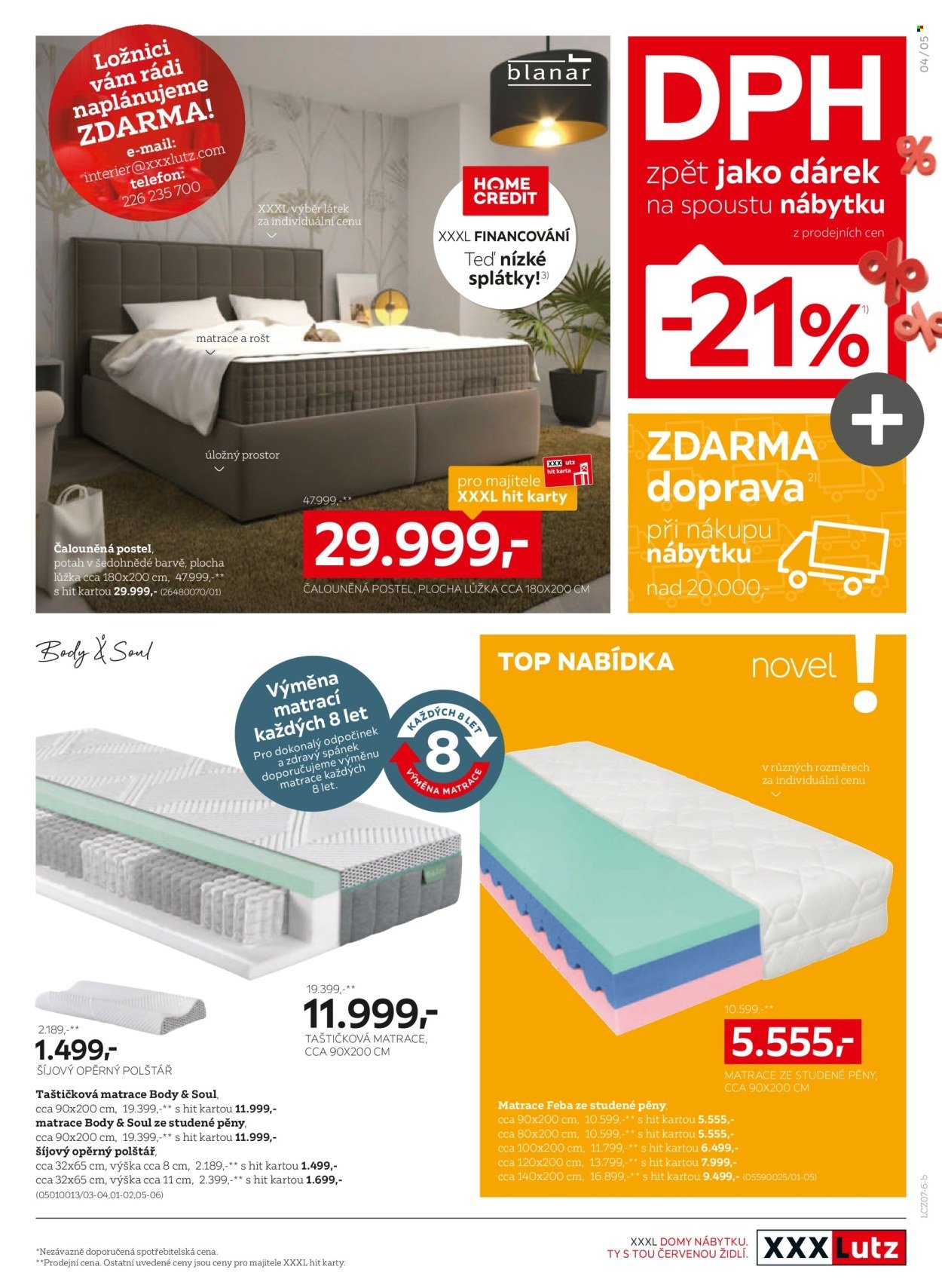 XXXLUTZ leták - Sleva 21 % na téměř vše