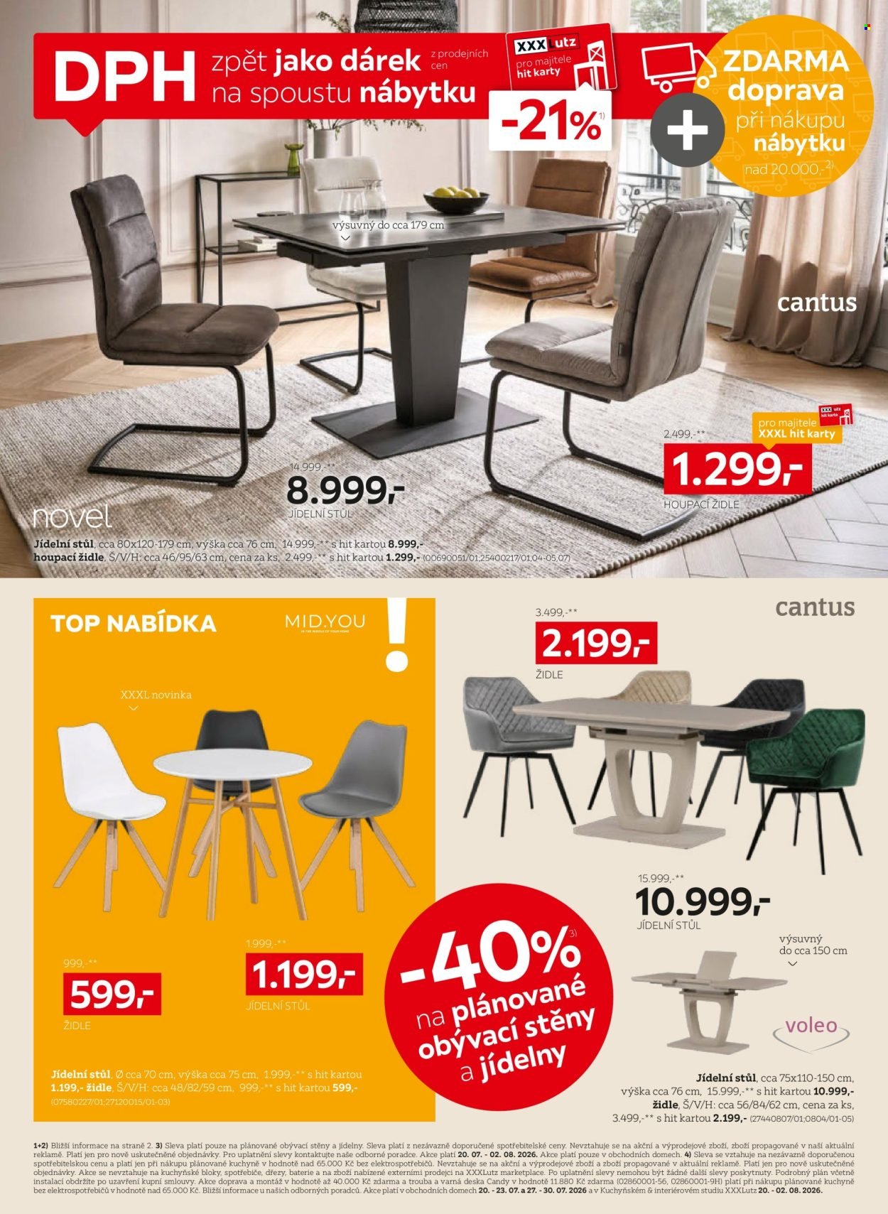 XXXLUTZ leták - Sleva 21 % na téměř vše