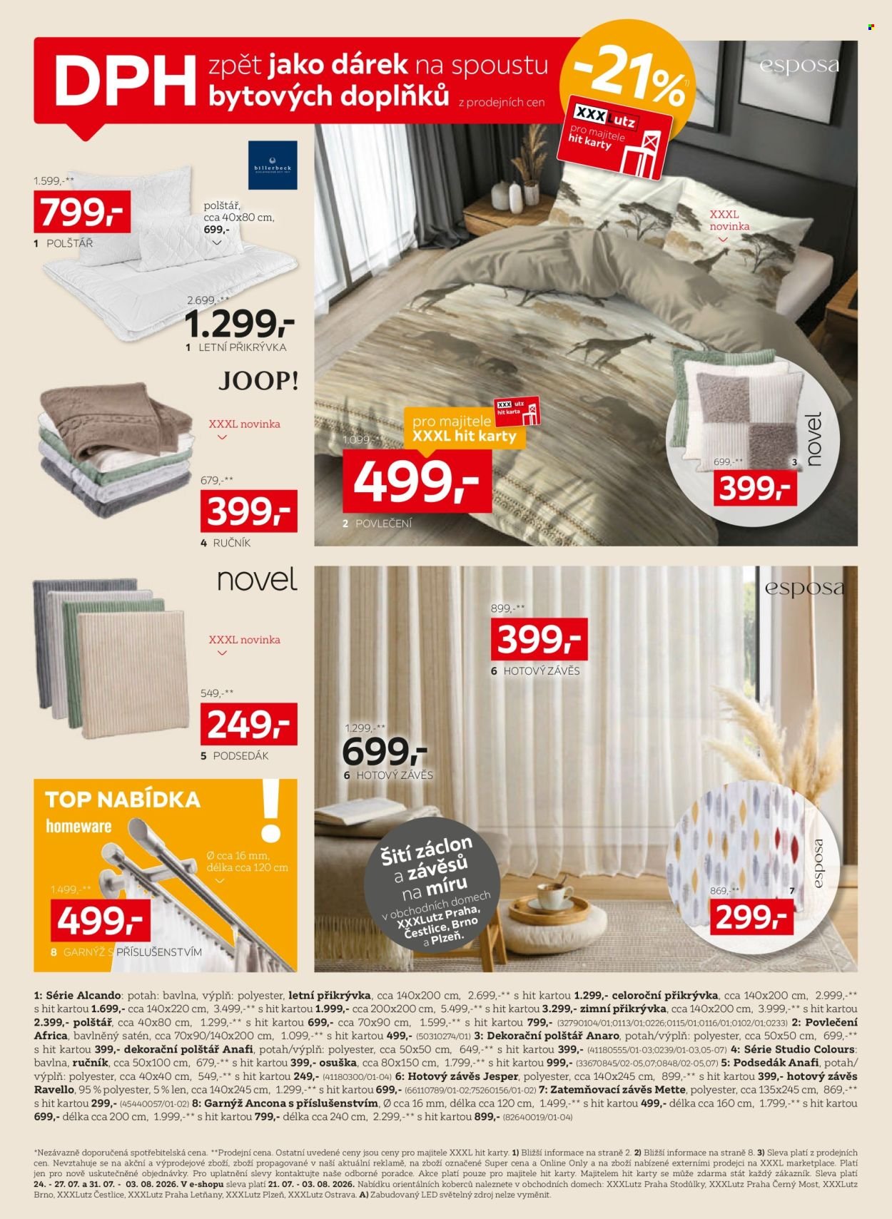 XXXLUTZ leták - Sleva 21 % na téměř vše