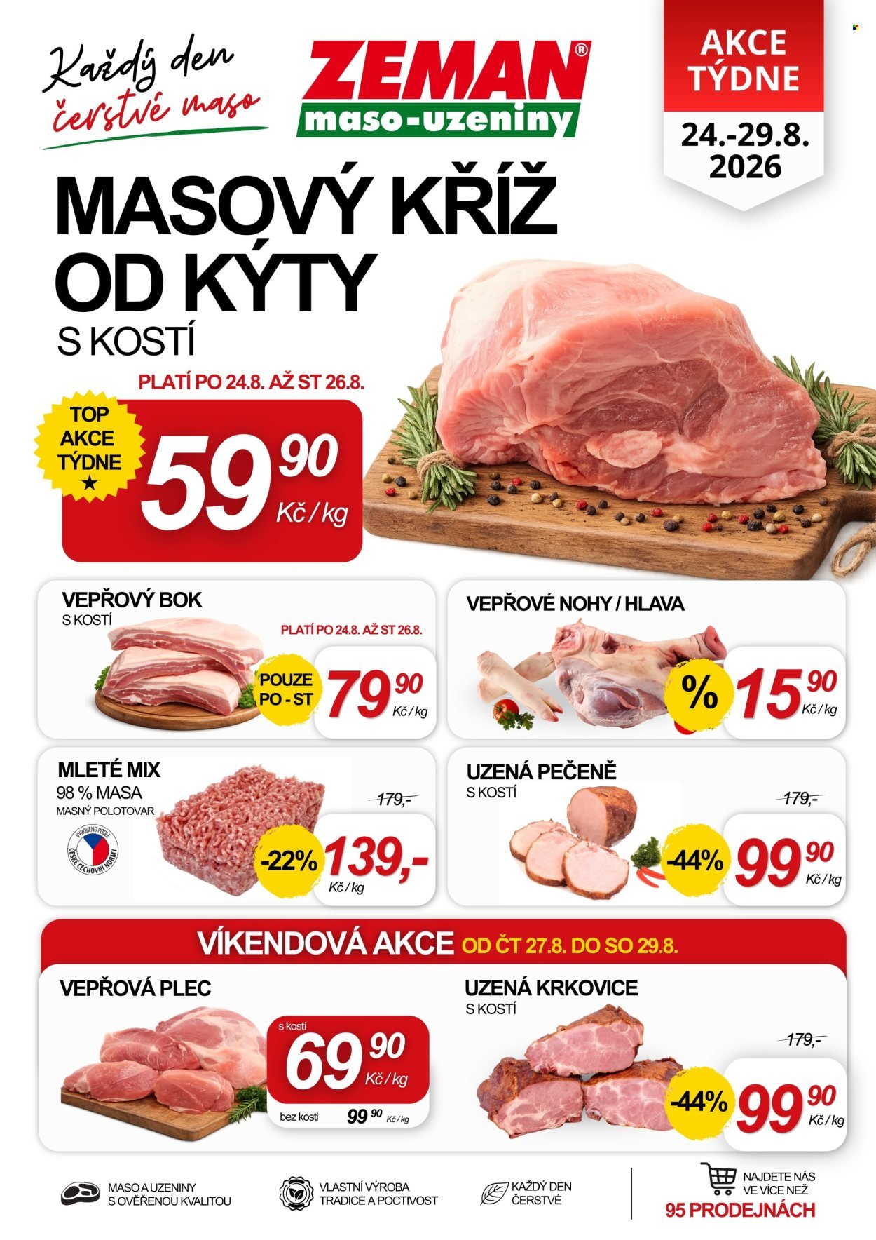 ZEMAN MASO-UZENINY leták - Od pondělí 24.8.2026