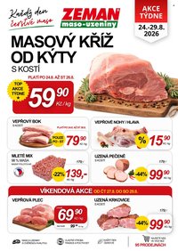 ZEMAN MASO-UZENINY leták - Od pondělí 24.8.2026