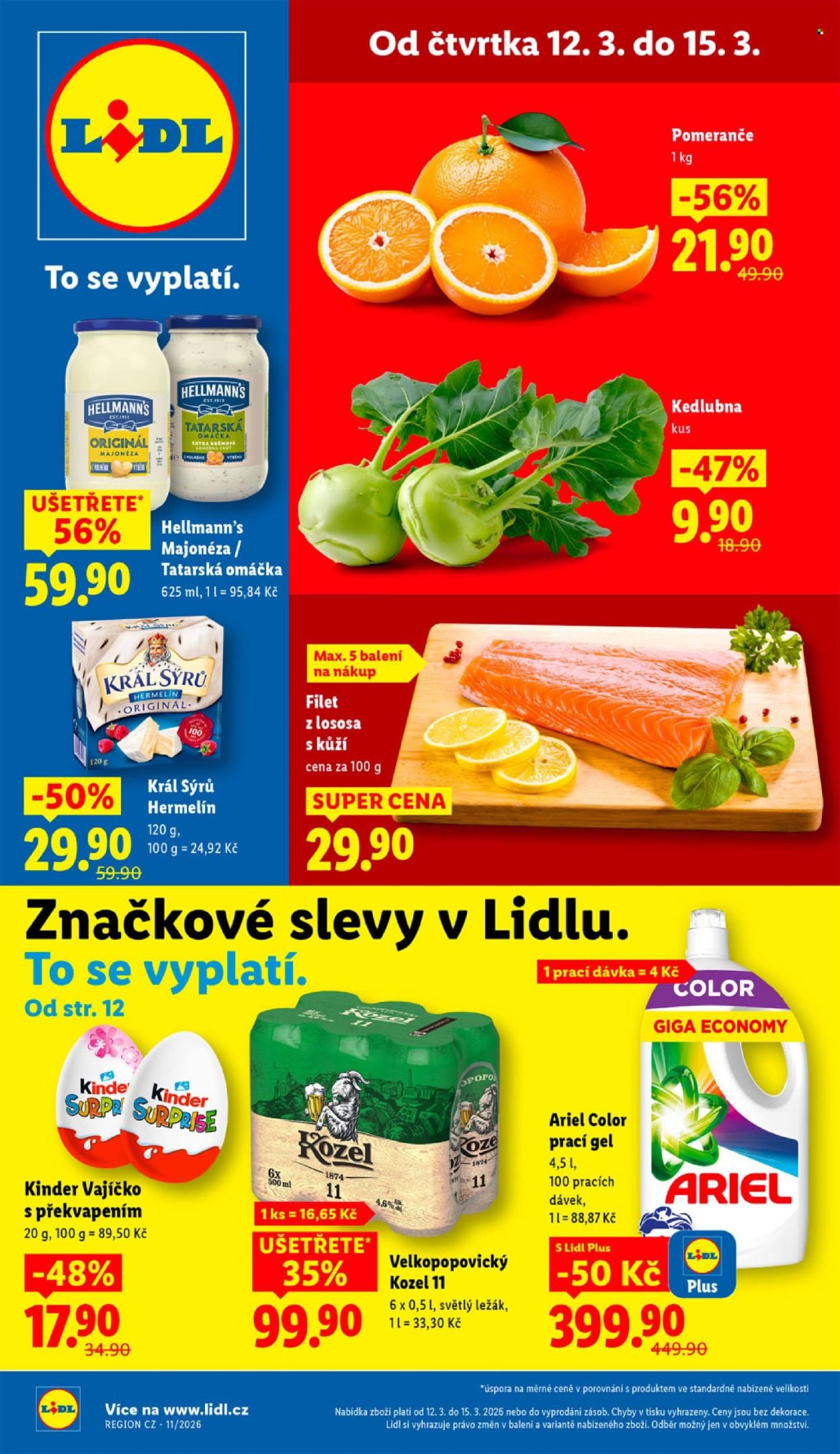 LIDL leták - Od čtvrtka 12.3.2026 (2026-03-12 - 2026-03-15)