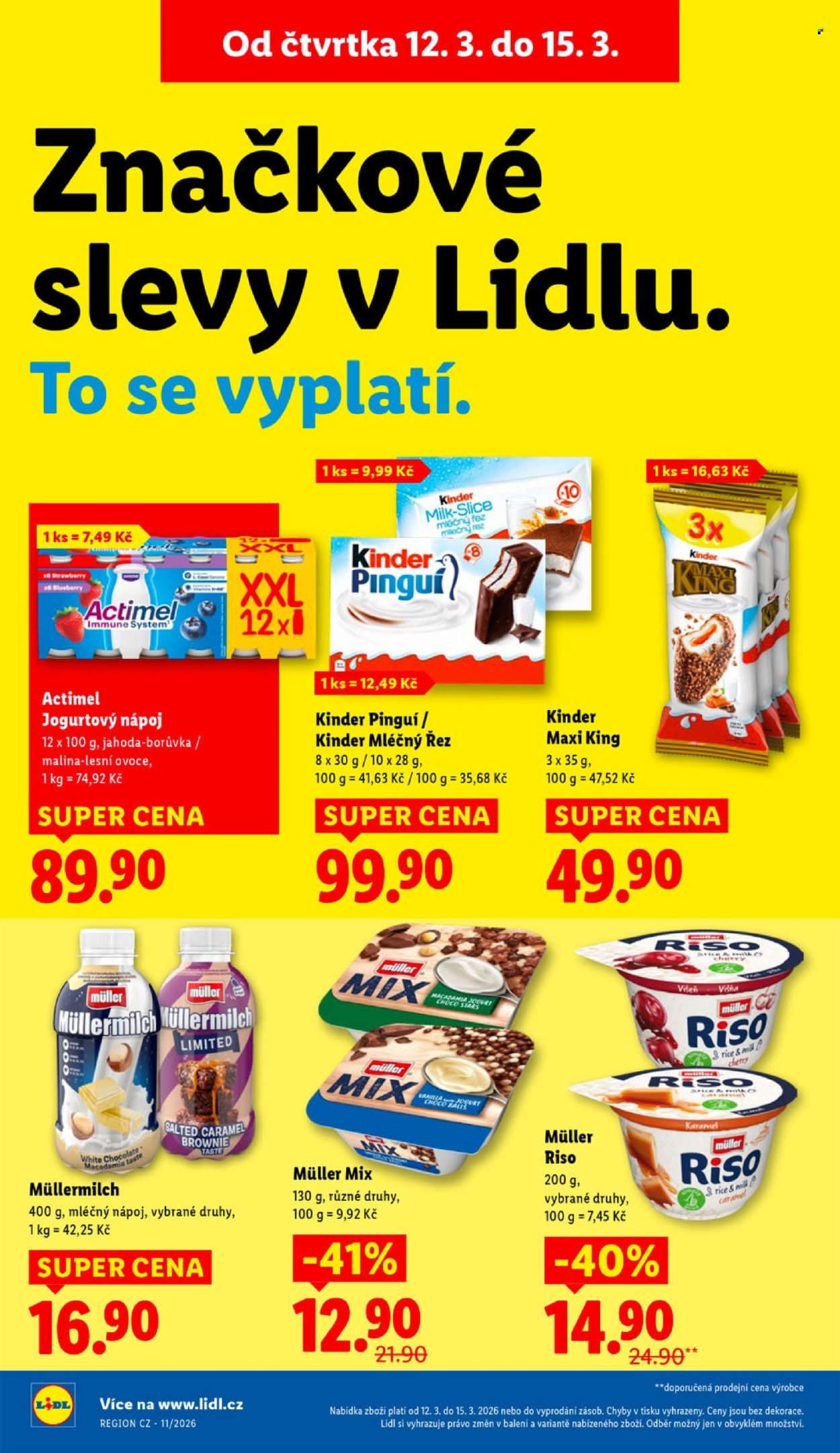 LIDL leták - Od čtvrtka 12.3.2026 (2026-03-12 - 2026-03-15)