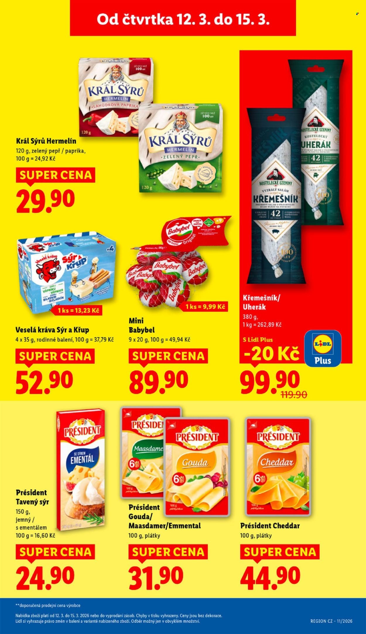 LIDL leták - Od čtvrtka 12.3.2026 (2026-03-12 - 2026-03-15)