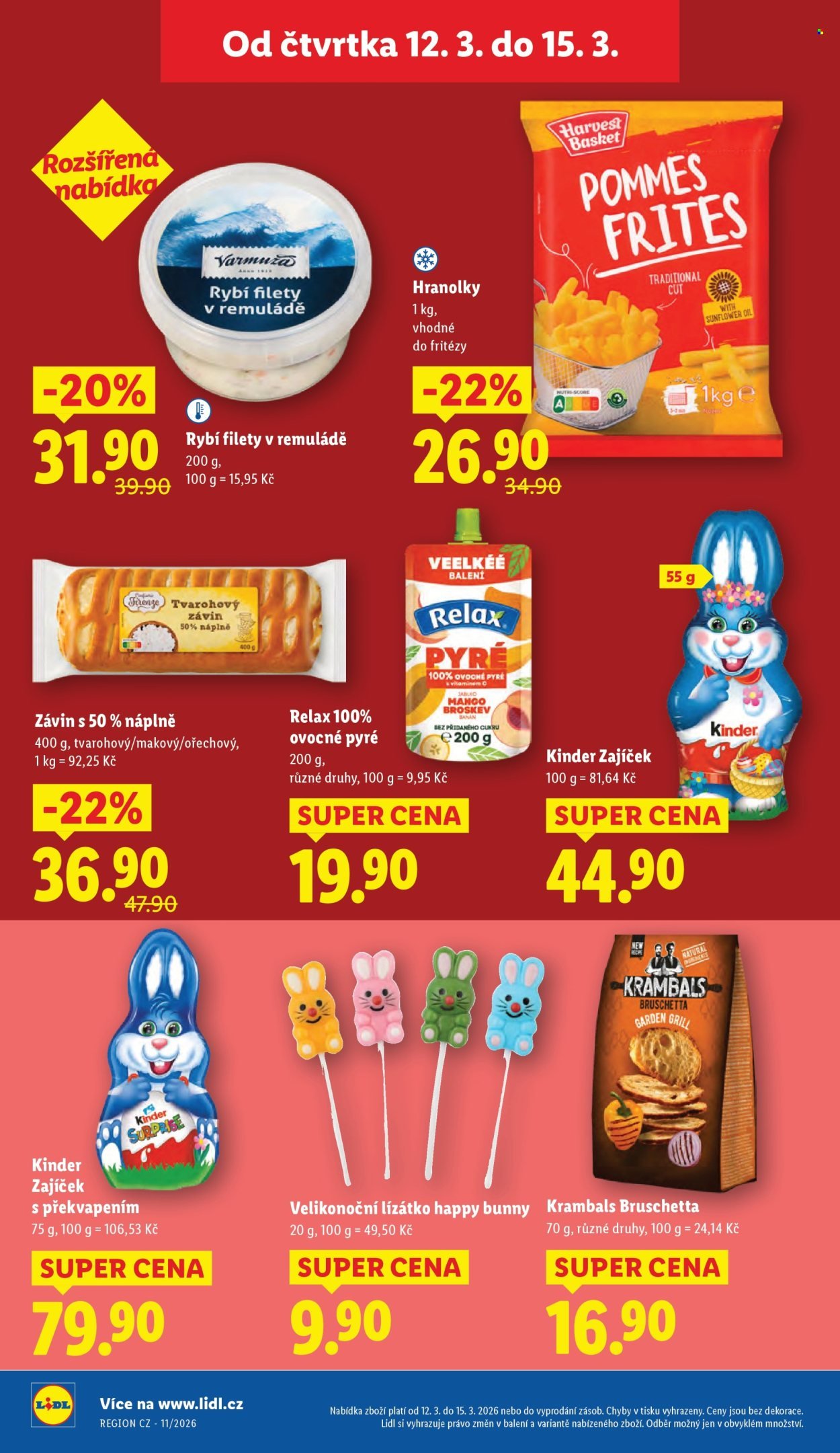 LIDL leták - Od čtvrtka 12.3.2026 (2026-03-12 - 2026-03-15)