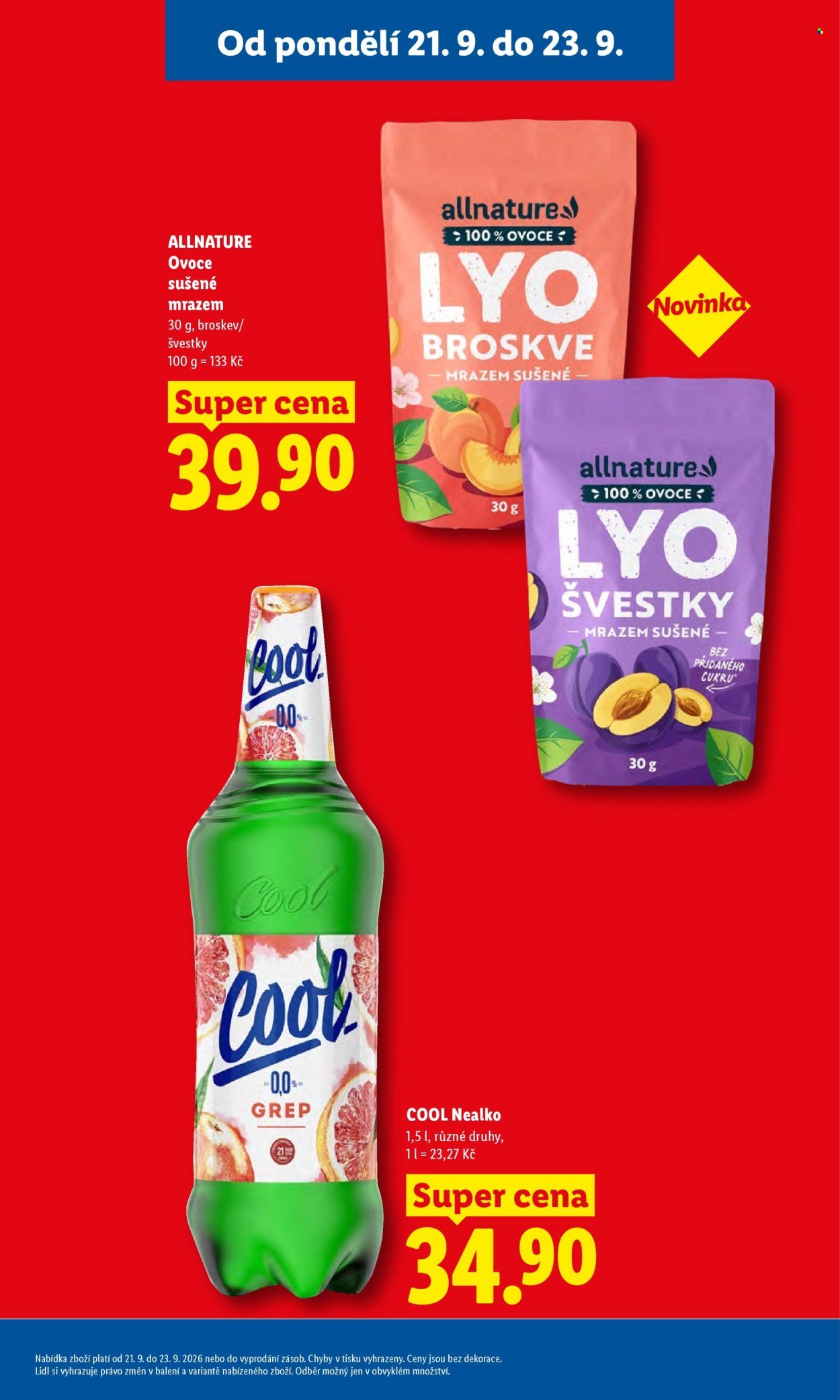 LIDL leták - Od pondělí 21.9.2026