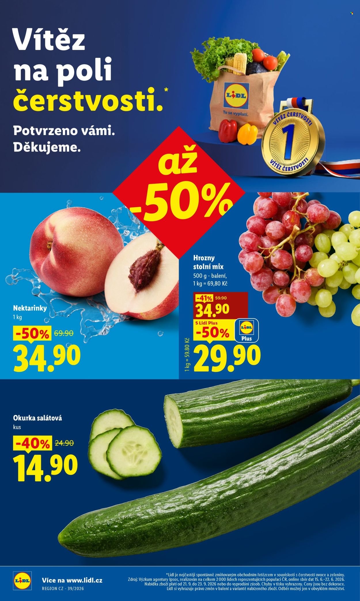 LIDL leták - Od pondělí 21.9.2026
