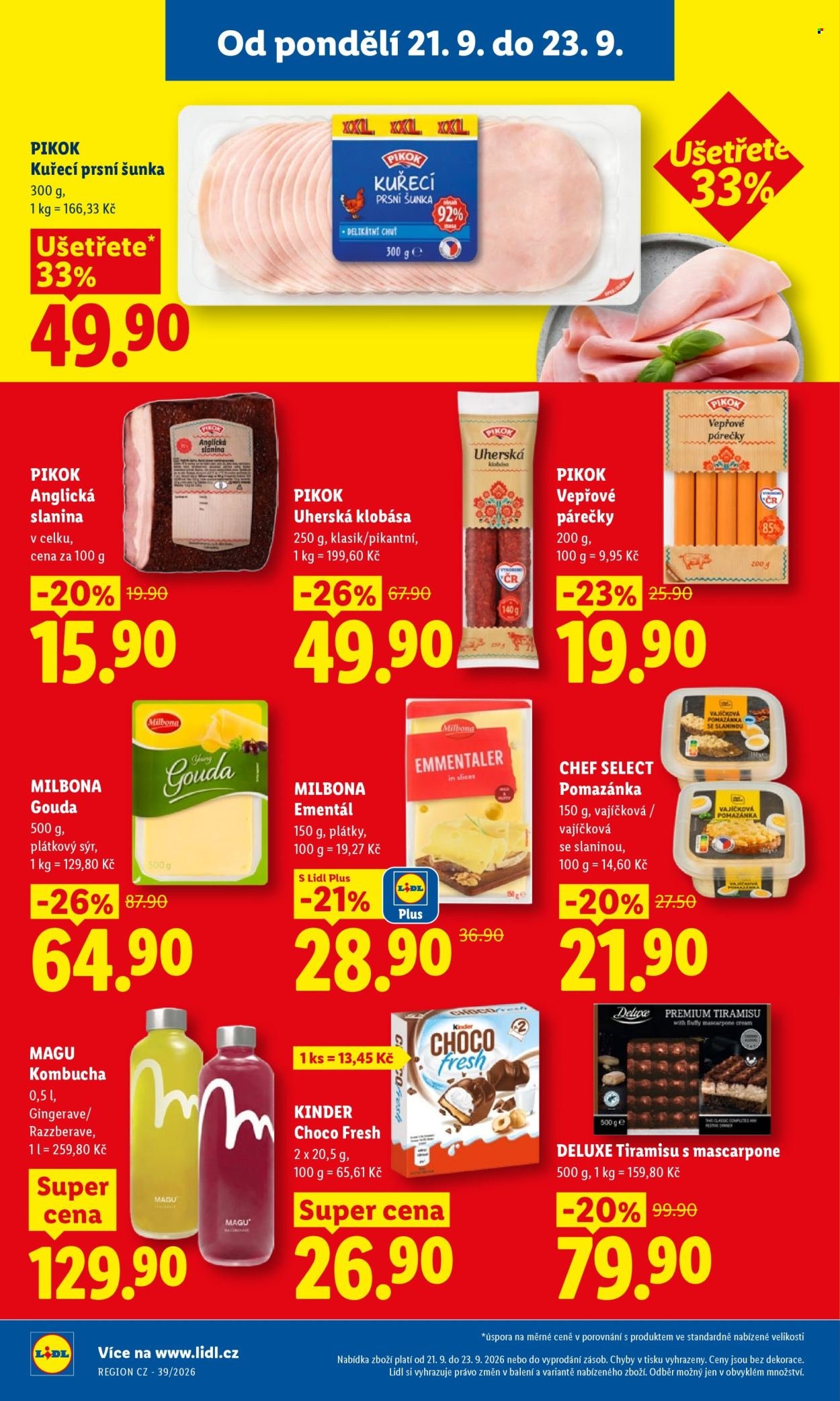LIDL leták - Od pondělí 21.9.2026