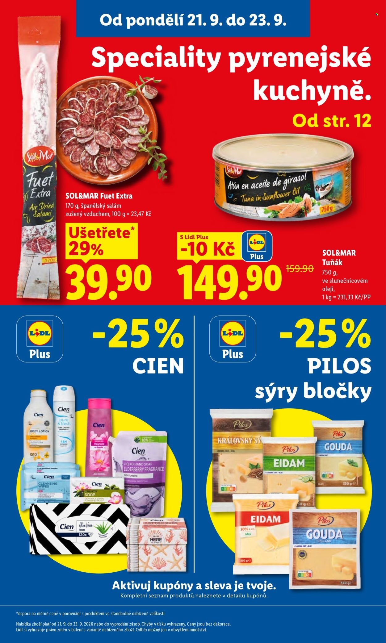 LIDL leták - Od pondělí 21.9.2026