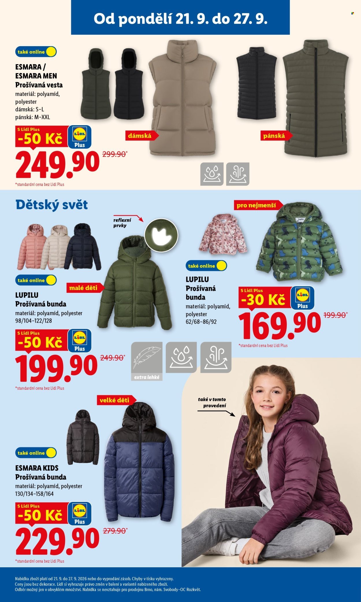 LIDL leták - Od pondělí 21.9.2026