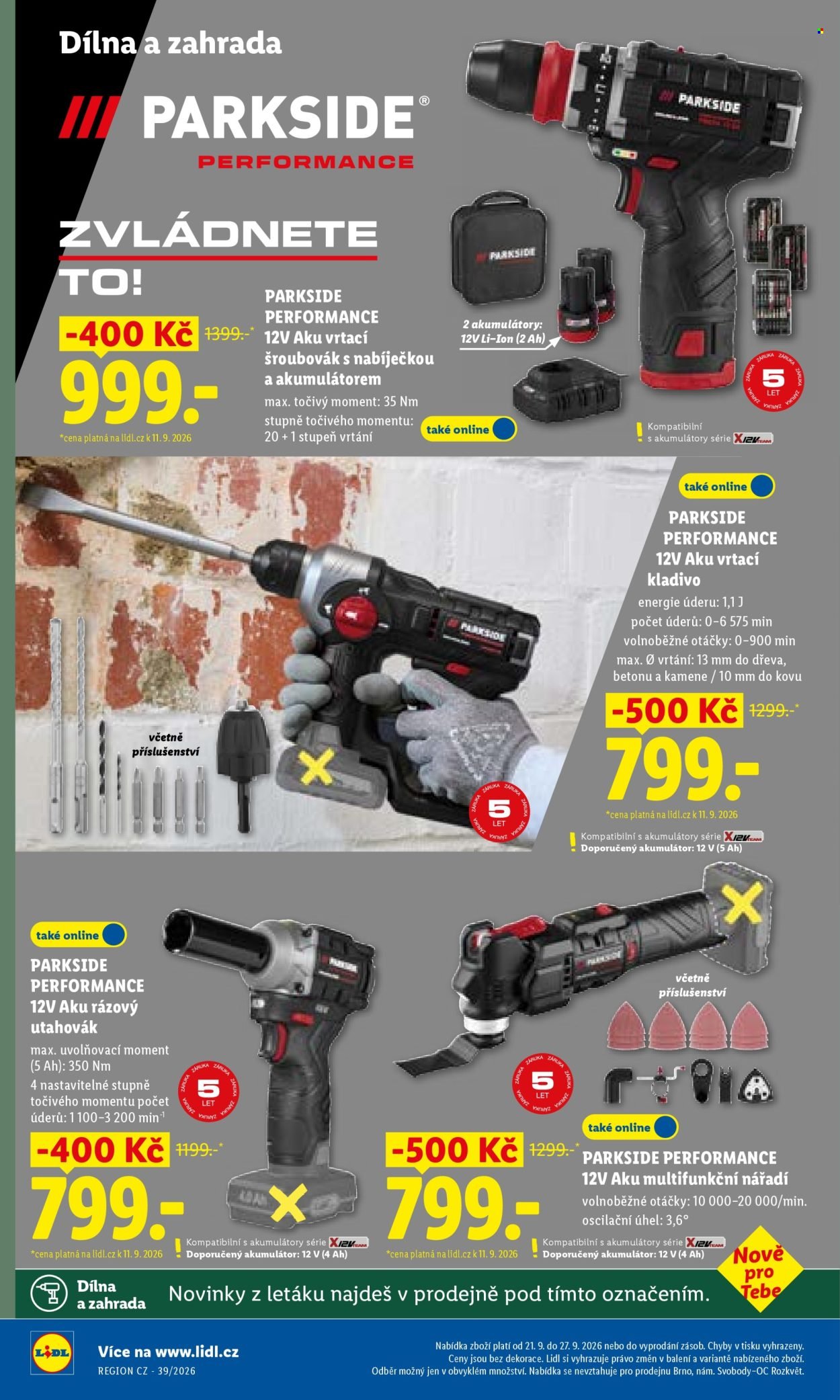 LIDL leták - Od pondělí 21.9.2026