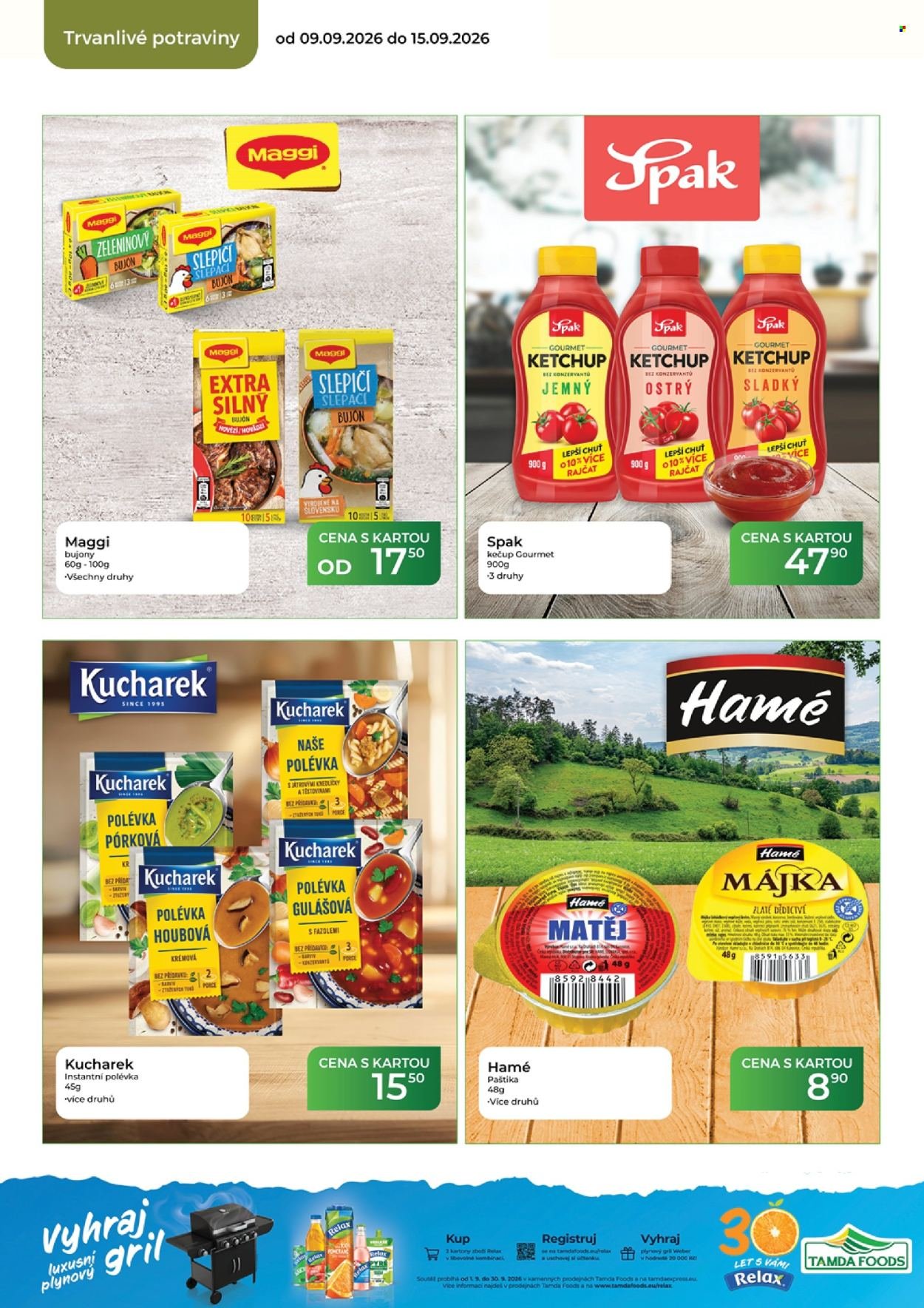 TAMDA FOODS leták - Od středy 9.9.2026