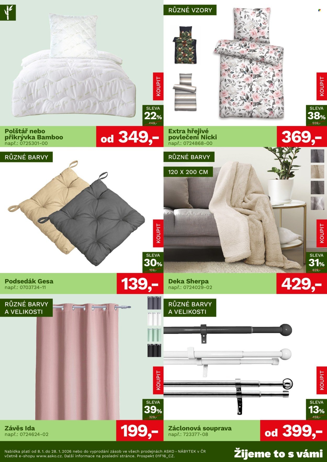 ASKO leták - Bytové doplňky za skvělé ceny (2026-01-08 - 2026-01-28)