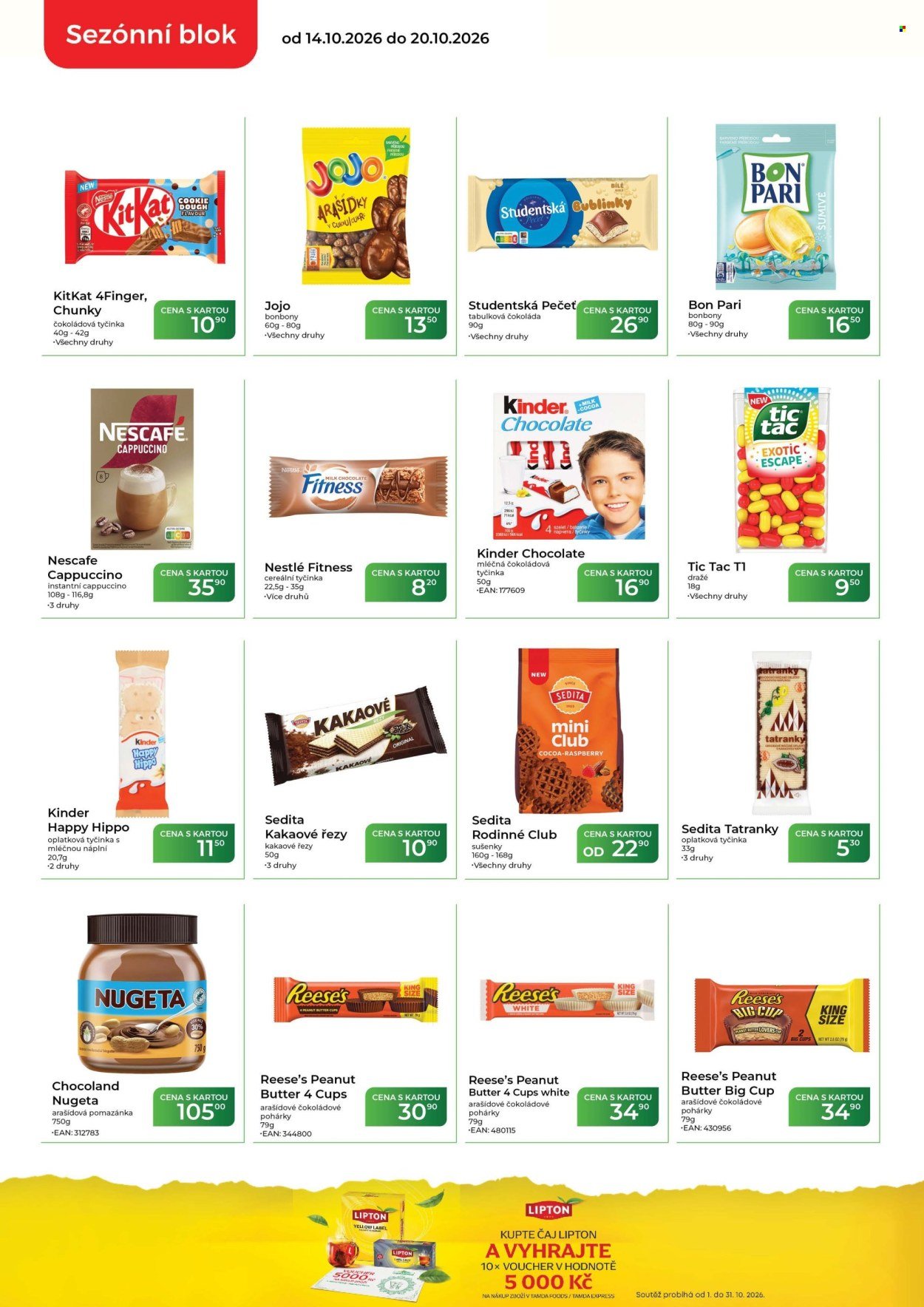 TAMDA FOODS leták - Od středy 14.10.2026