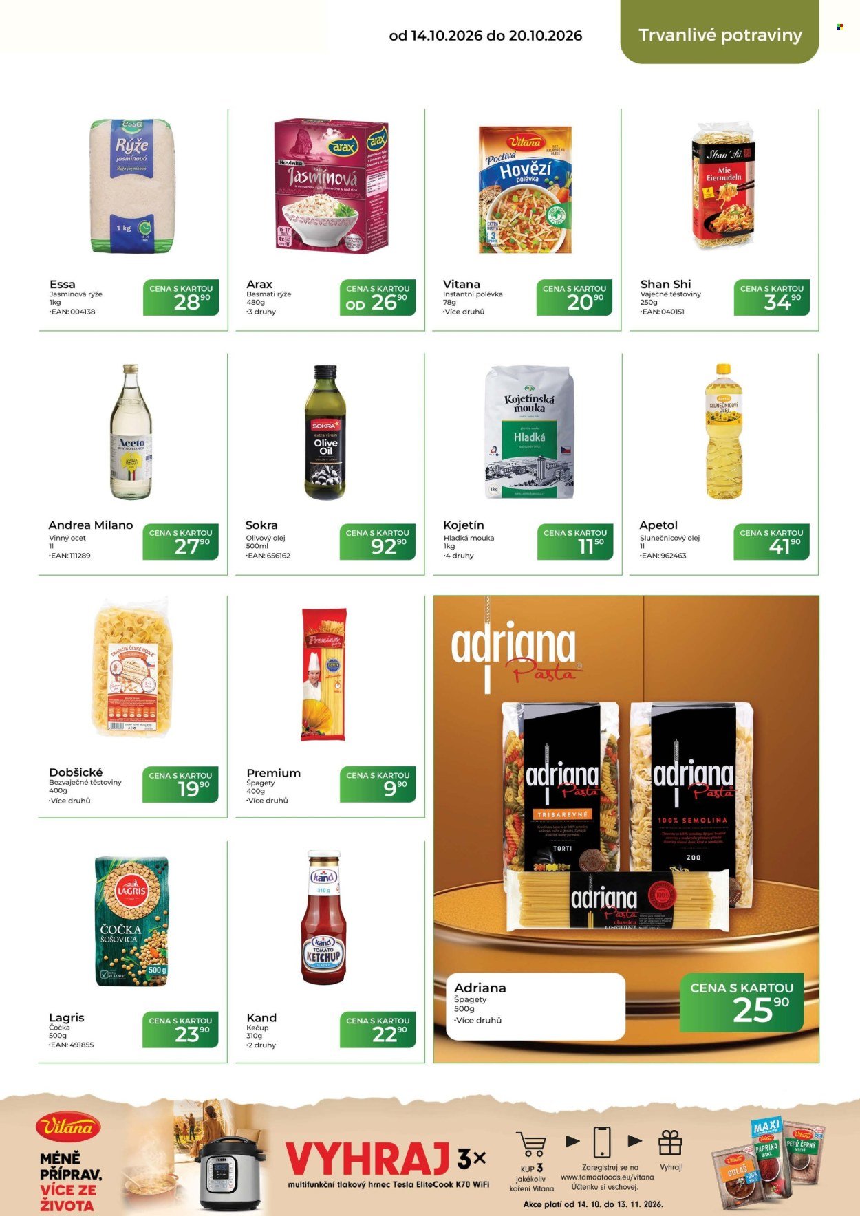 TAMDA FOODS leták - Od středy 14.10.2026