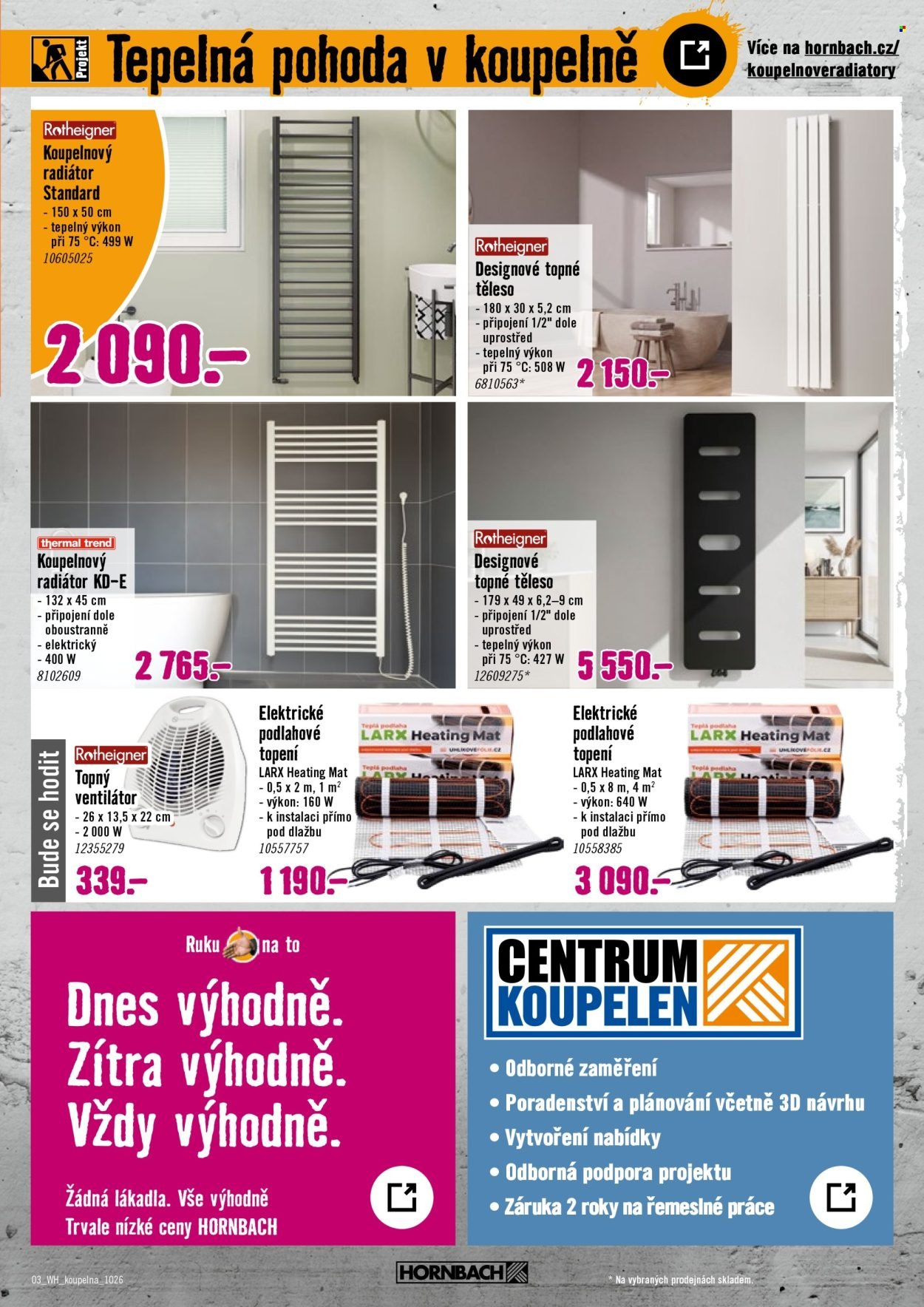 HORNBACH leták - Váš další projekt - Koupelna