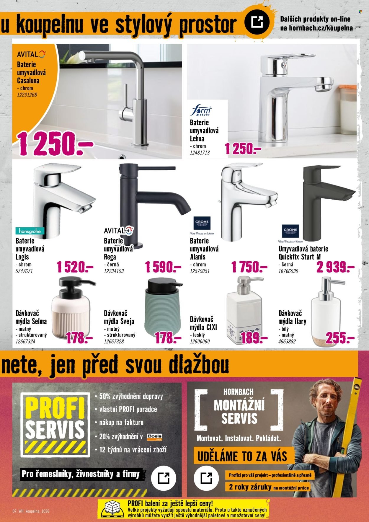 HORNBACH leták - Váš další projekt - Koupelna