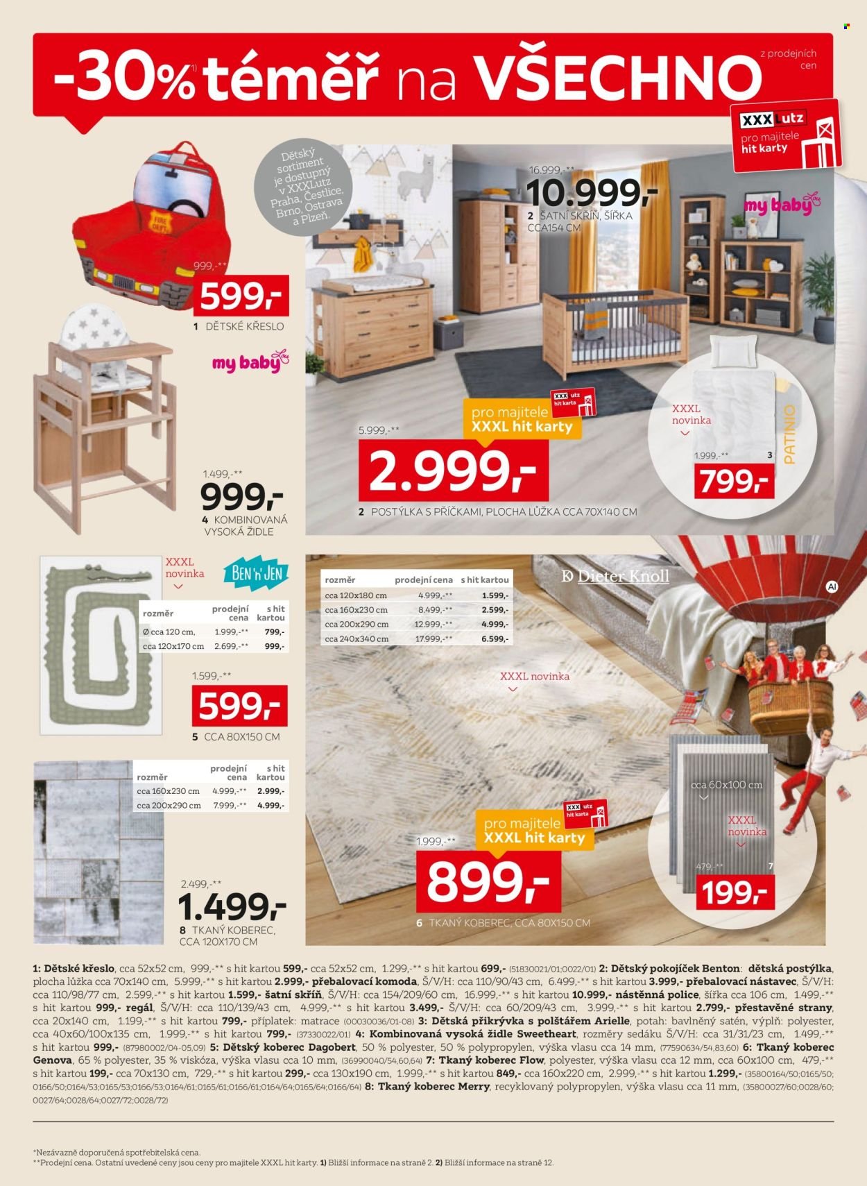 XXXLUTZ leták - Sleva 30 % na téměř vše