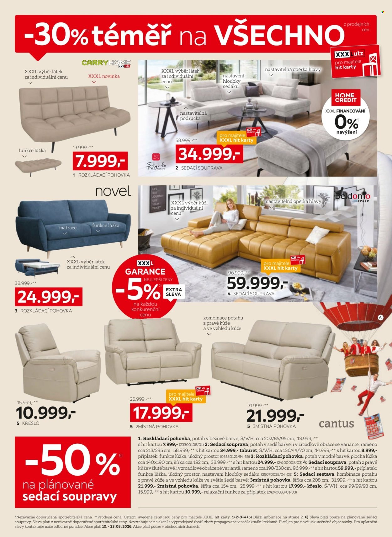 XXXLUTZ leták - Sleva 30 % na téměř vše