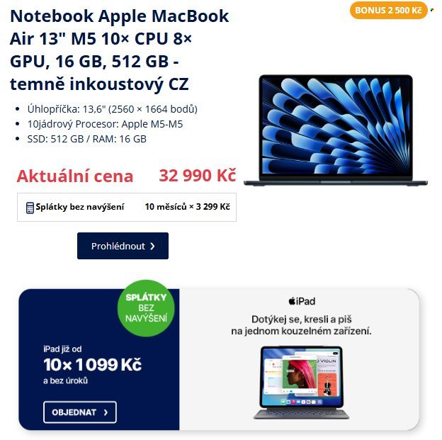 DATART leták - Tvůj obor. Tvůj MacBook. Mac umí hodně.
