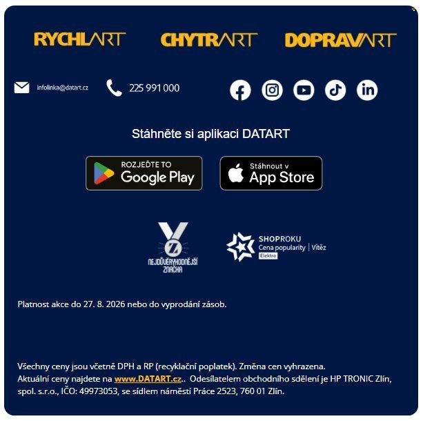 DATART leták - Tvůj obor. Tvůj MacBook. Mac umí hodně.