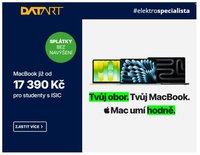 DATART leták - Tvůj obor. Tvůj MacBook. Mac umí hodně.