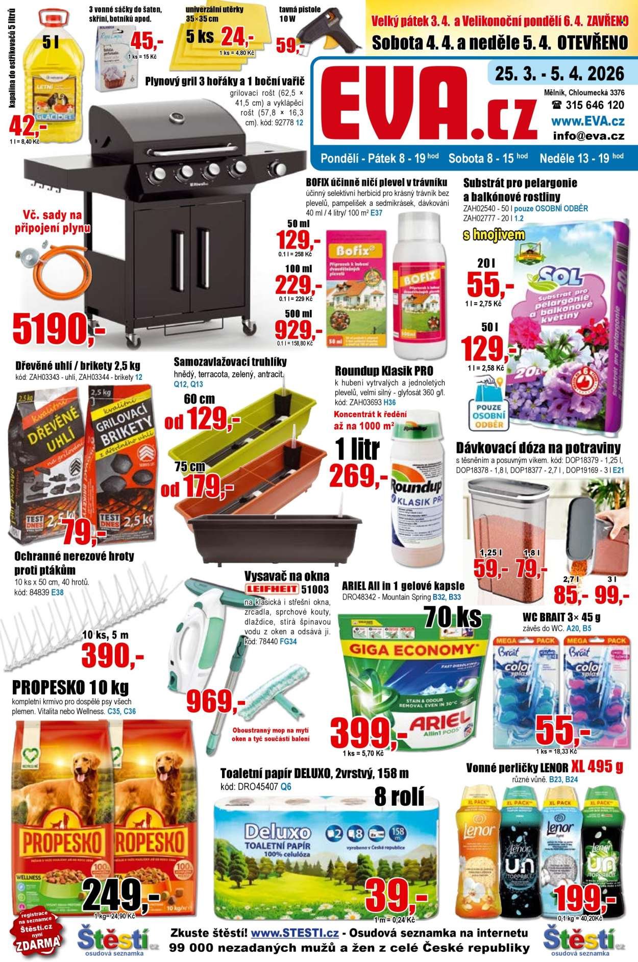 EVA SUPERMARKET leták - Od středy 25.3.2026 (2026-03-25 - 2026-04-05)