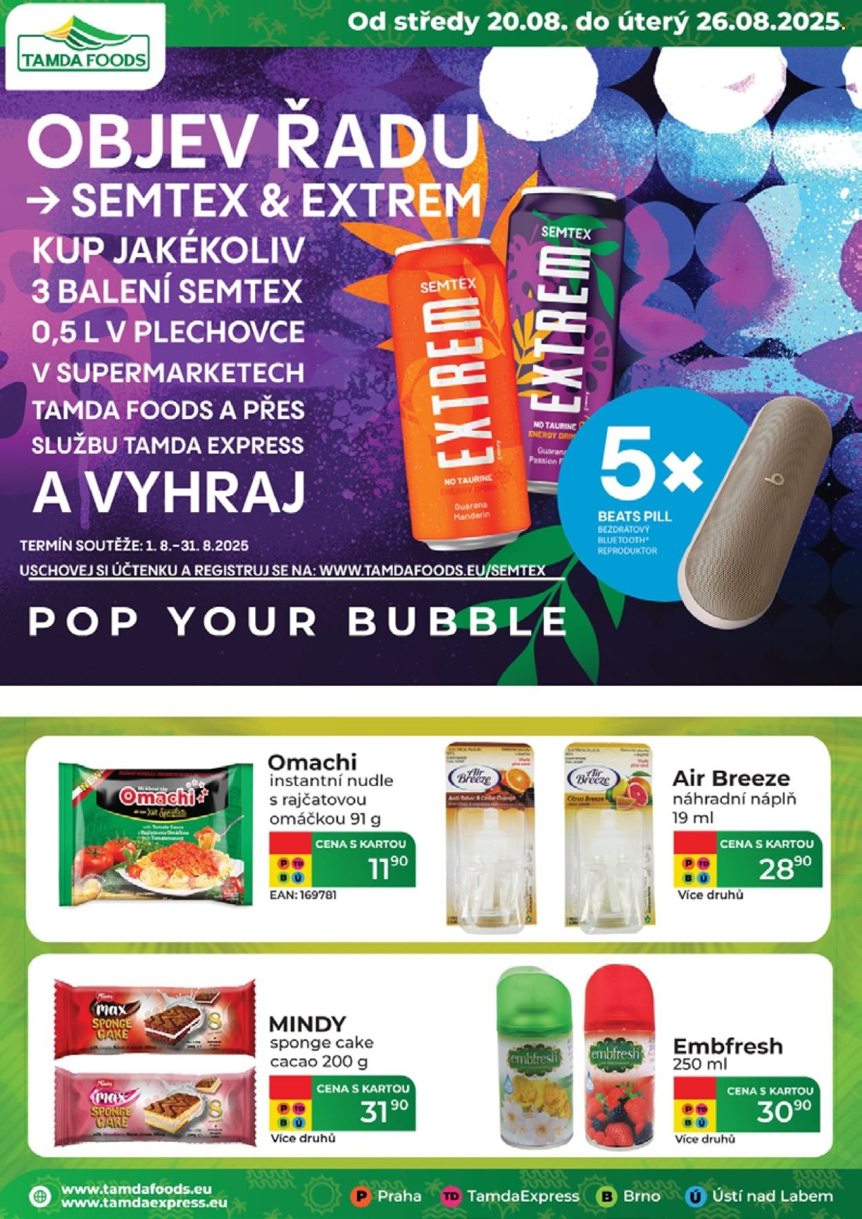 TAMDA FOODS leták - Od středy 20.8.2025 (2025-08-20 - 2025-08-26)