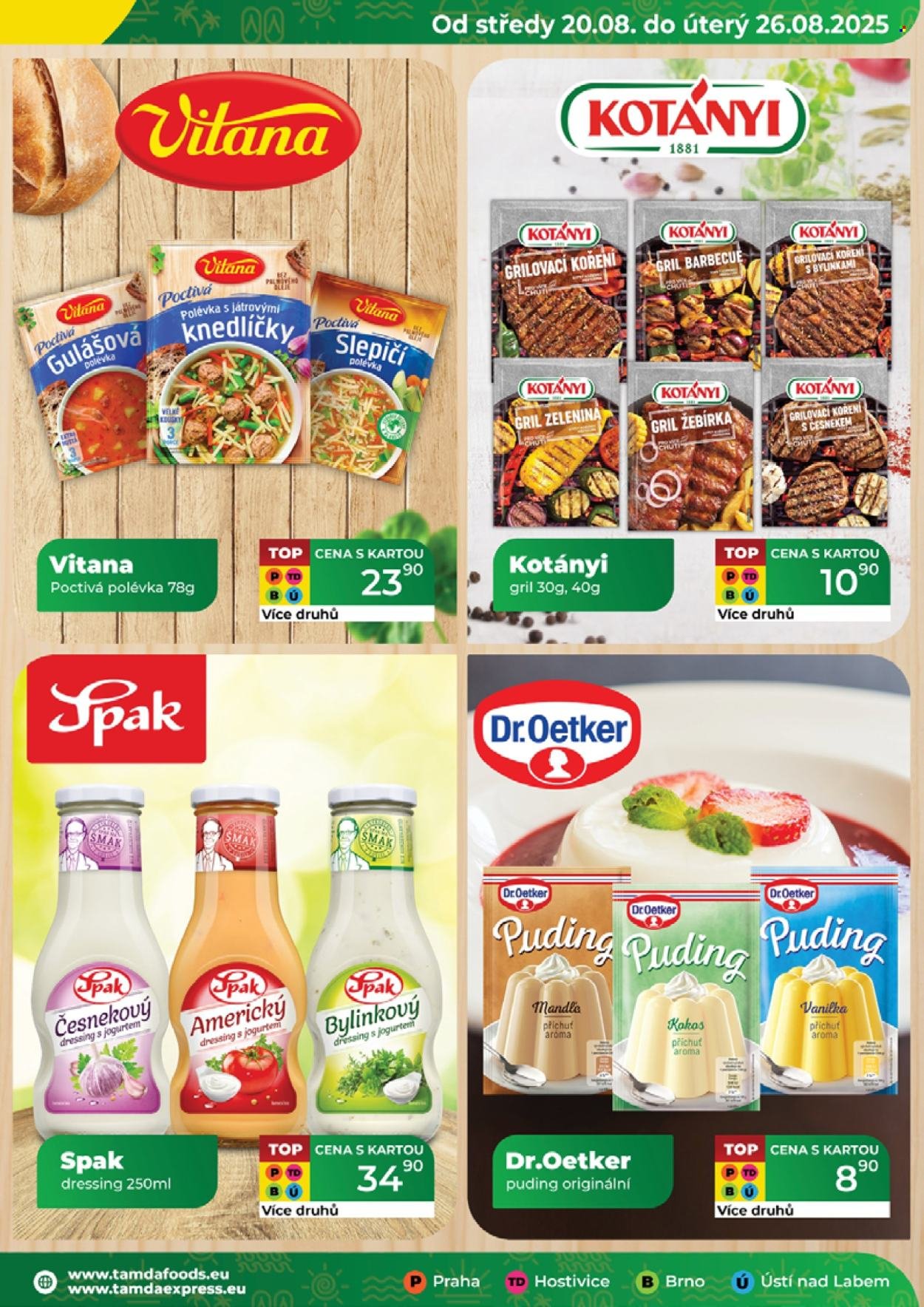 TAMDA FOODS leták - Od středy 20.8.2025 (2025-08-20 - 2025-08-26)