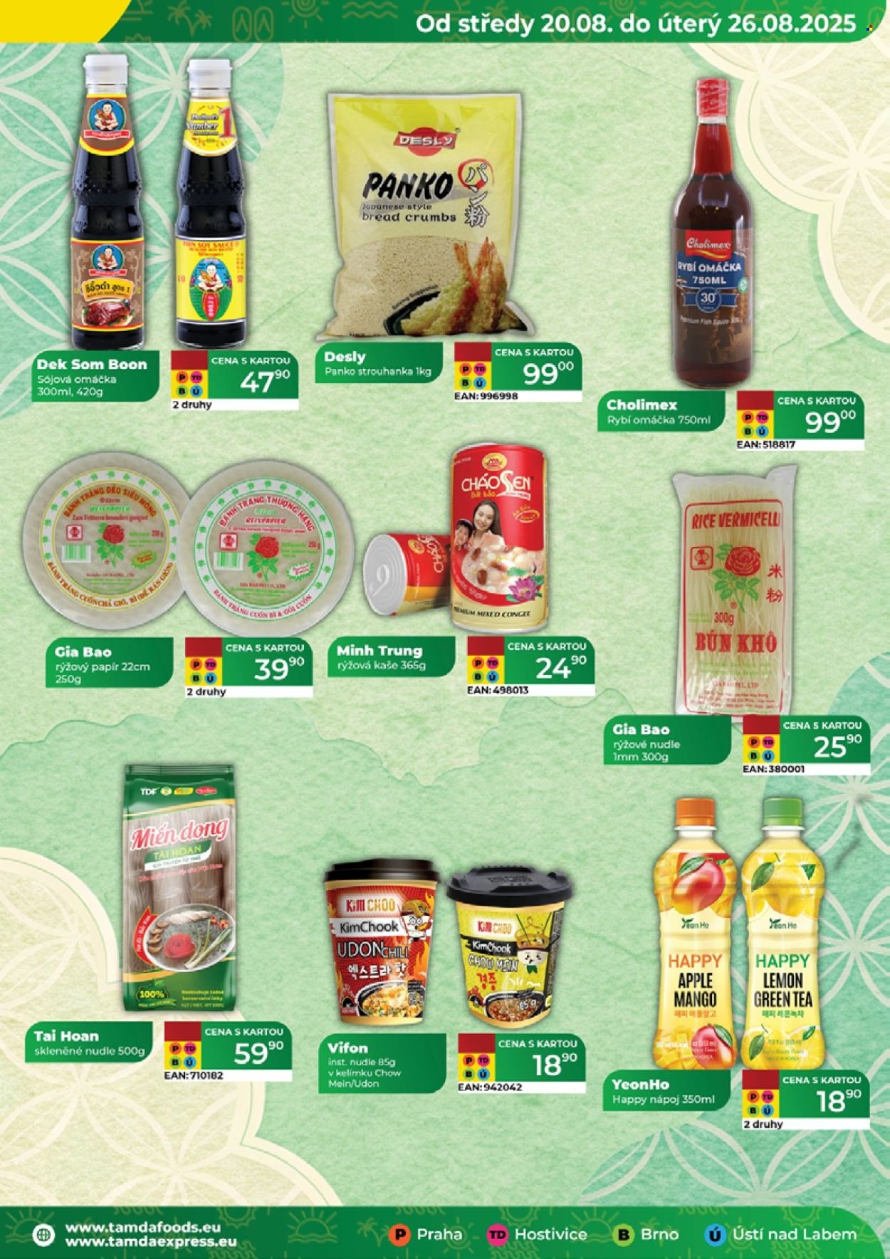 TAMDA FOODS leták - Od středy 20.8.2025 (2025-08-20 - 2025-08-26)