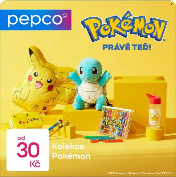 PEPCO leták - Kolekce Pokémon (2026-01-15)