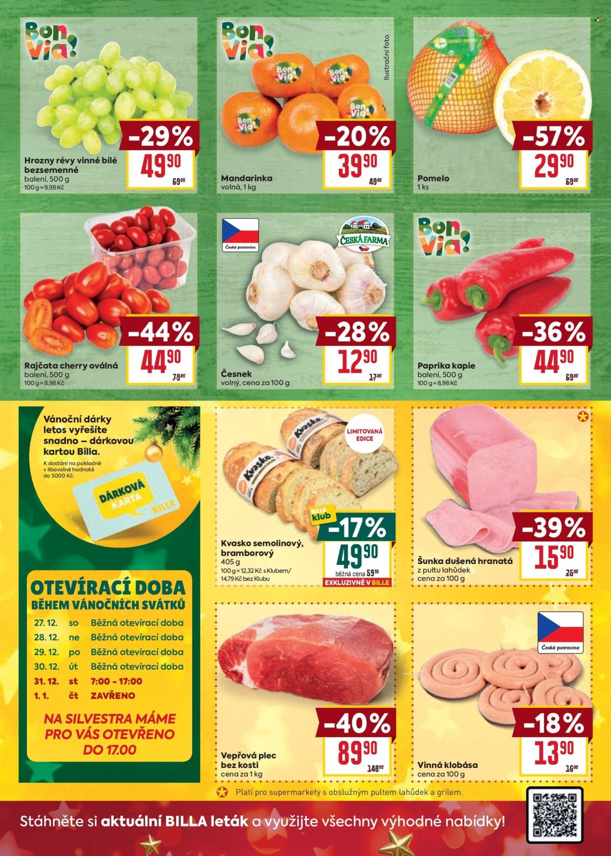 BILLA leták - Malý leták (2025-12-27 - 2025-12-31)