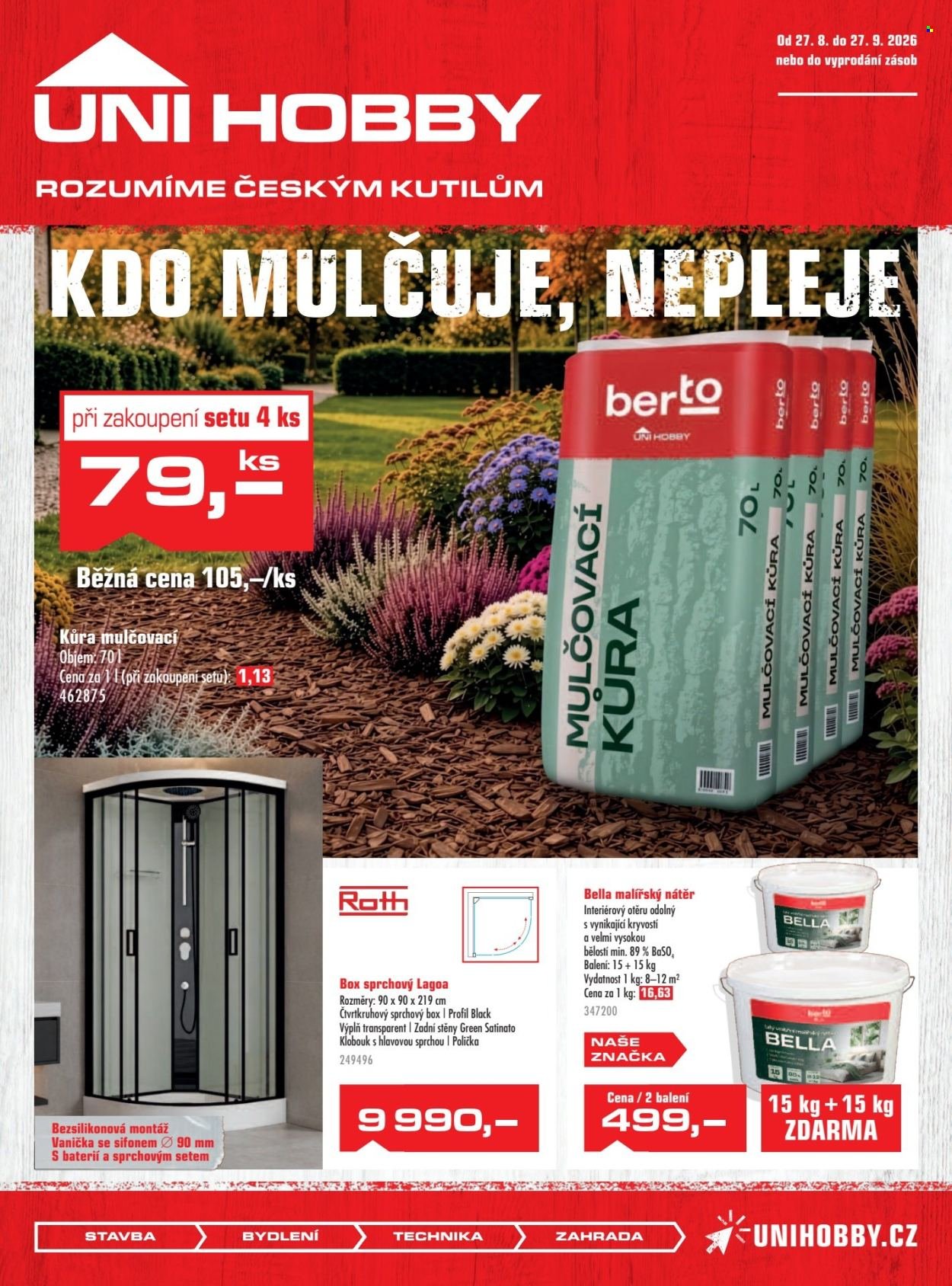 UNI HOBBY leták - Kdo mulčuje, nepleje
