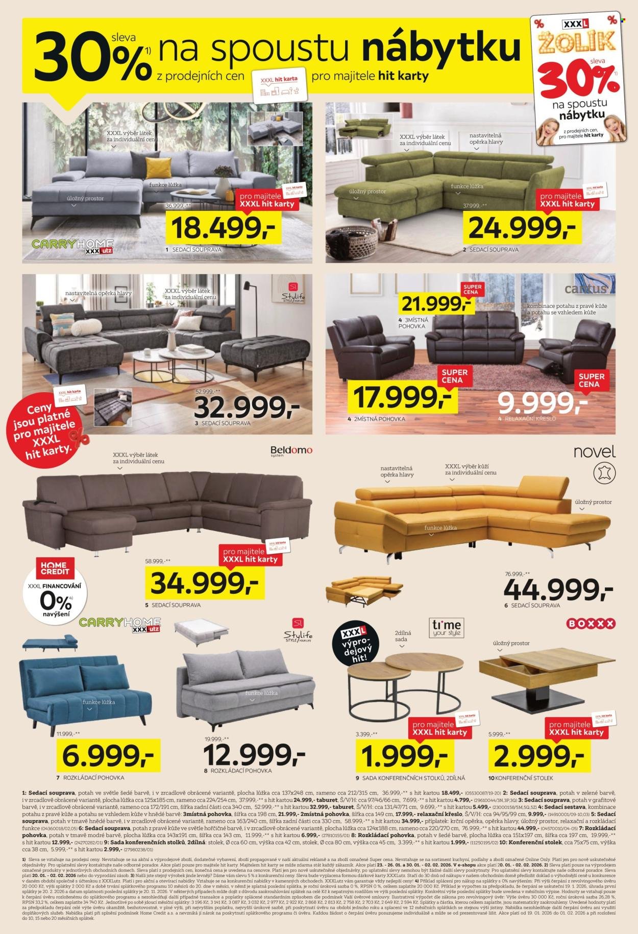 XXXLUTZ leták - Už jen chvíli. XXXL výprodej končí! (2026-01-19 - 2026-02-01)