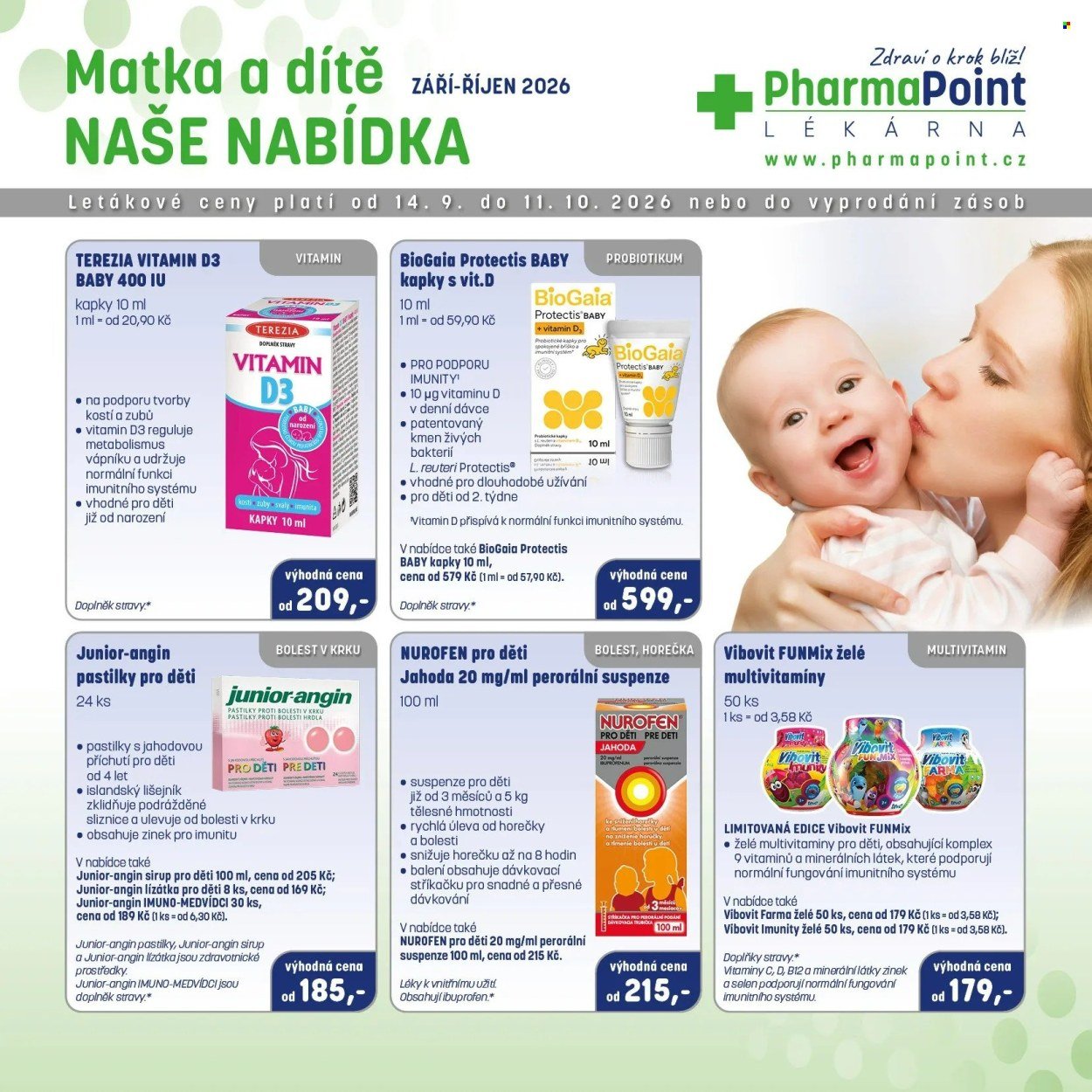 PHARMAPOINT leták - Matka a dítě