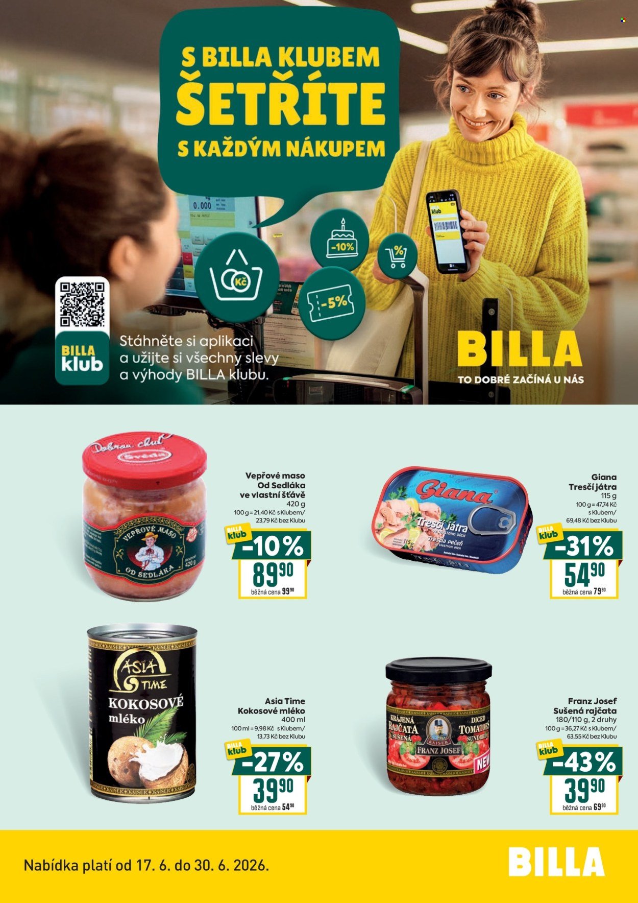 BILLA leták - Klub