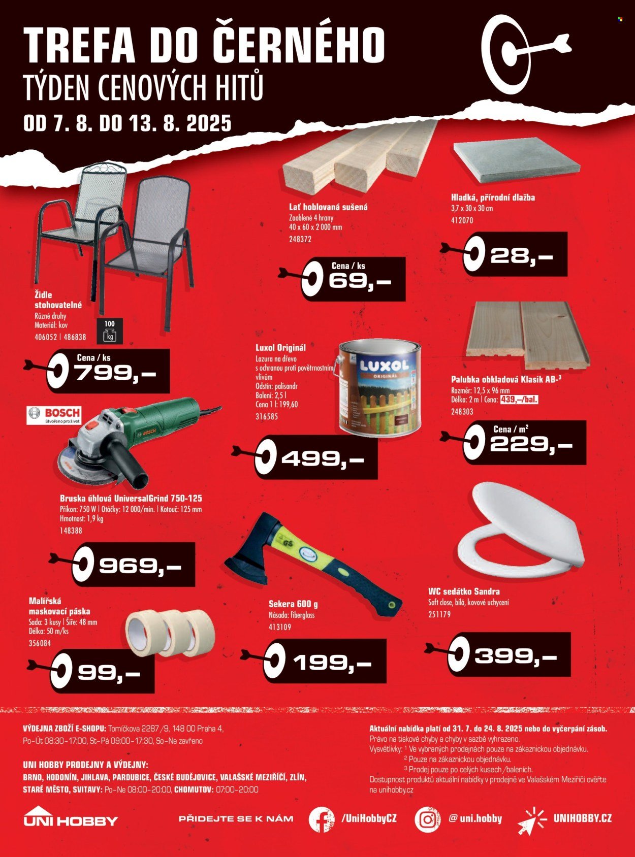 UNI HOBBY leták - Domov v TOP stylu (2025-07-31 - 2025-08-24)