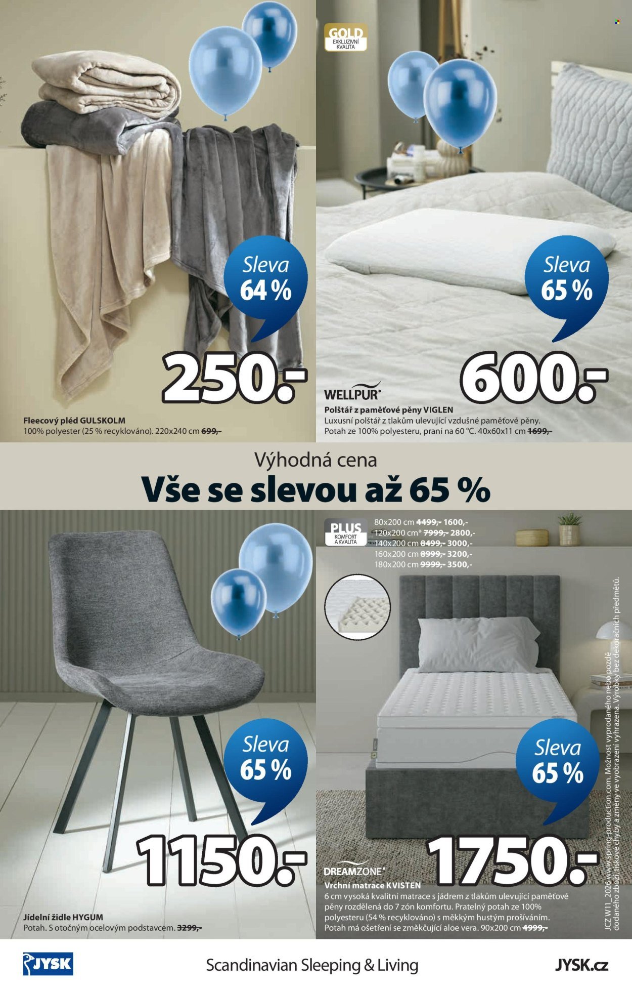 JYSK leták - Oslava narozenin sleva až 65% (2026-03-11 - 2026-04-14)