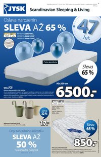 JYSK leták - Oslava narozenin sleva až 65% (2026-03-11 - 2026-04-14)
