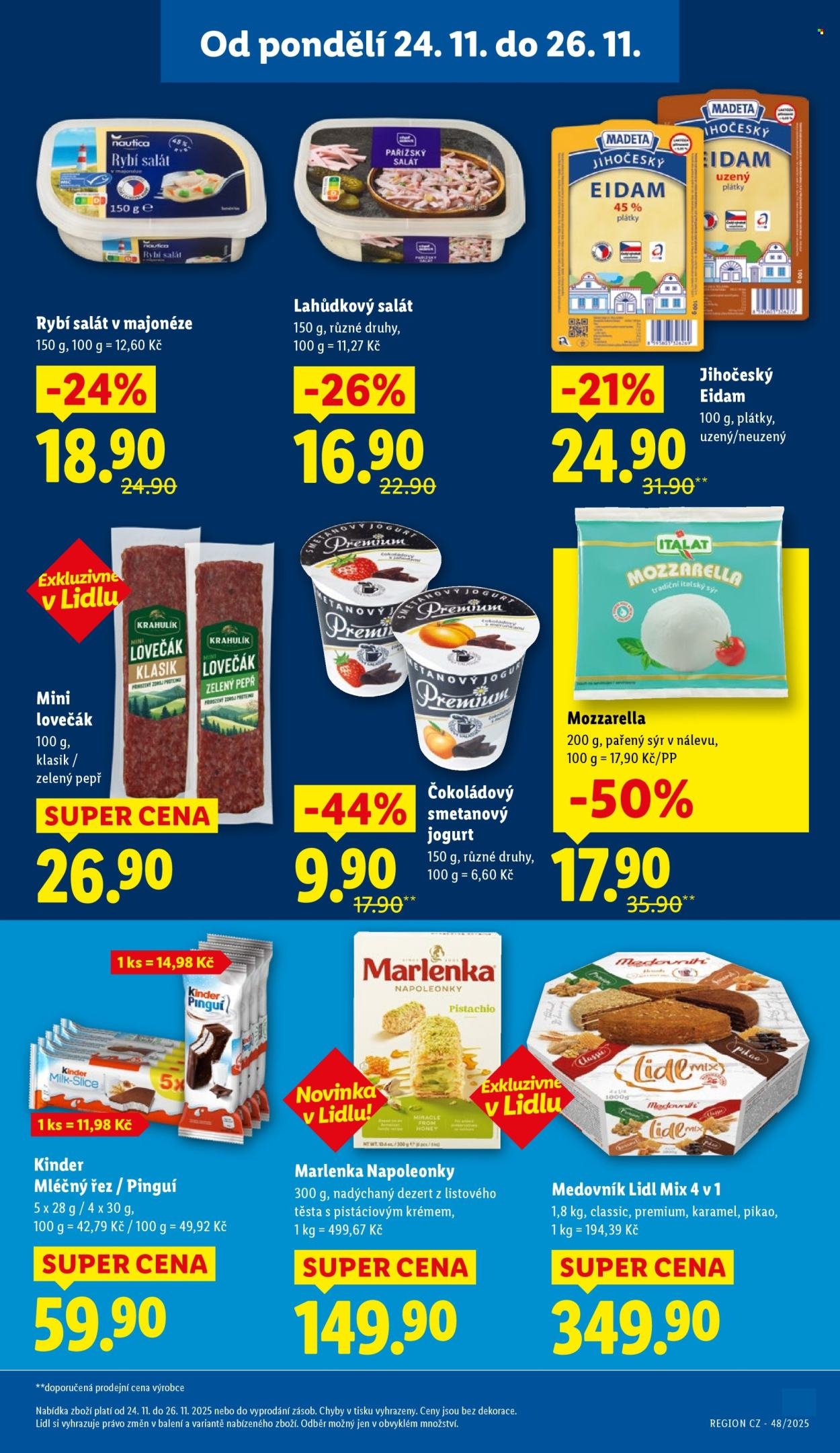 LIDL leták - Od pondělí 24.11.2025 (2025-11-24 - 2025-11-26)