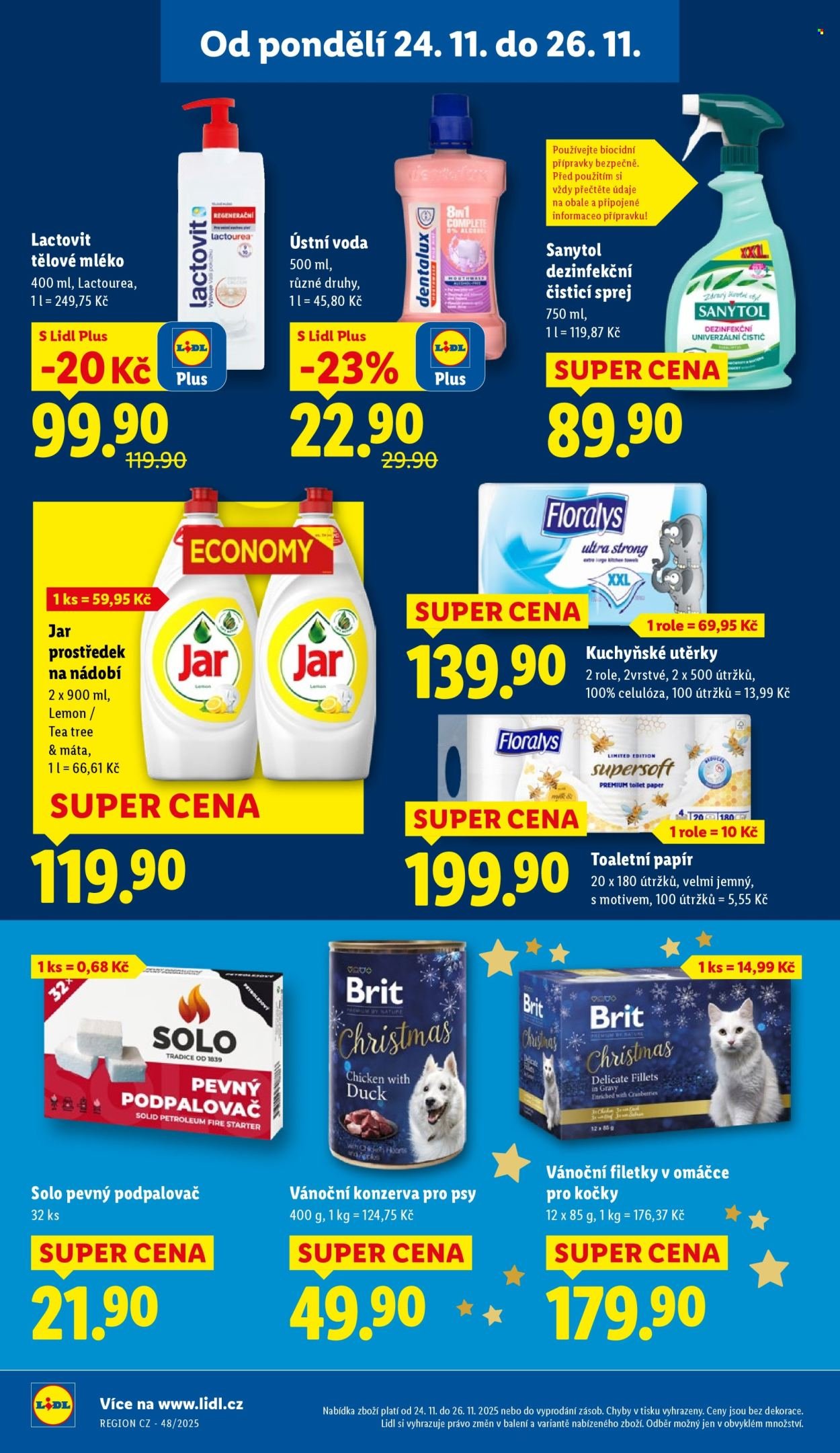 LIDL leták - Od pondělí 24.11.2025 (2025-11-24 - 2025-11-26)
